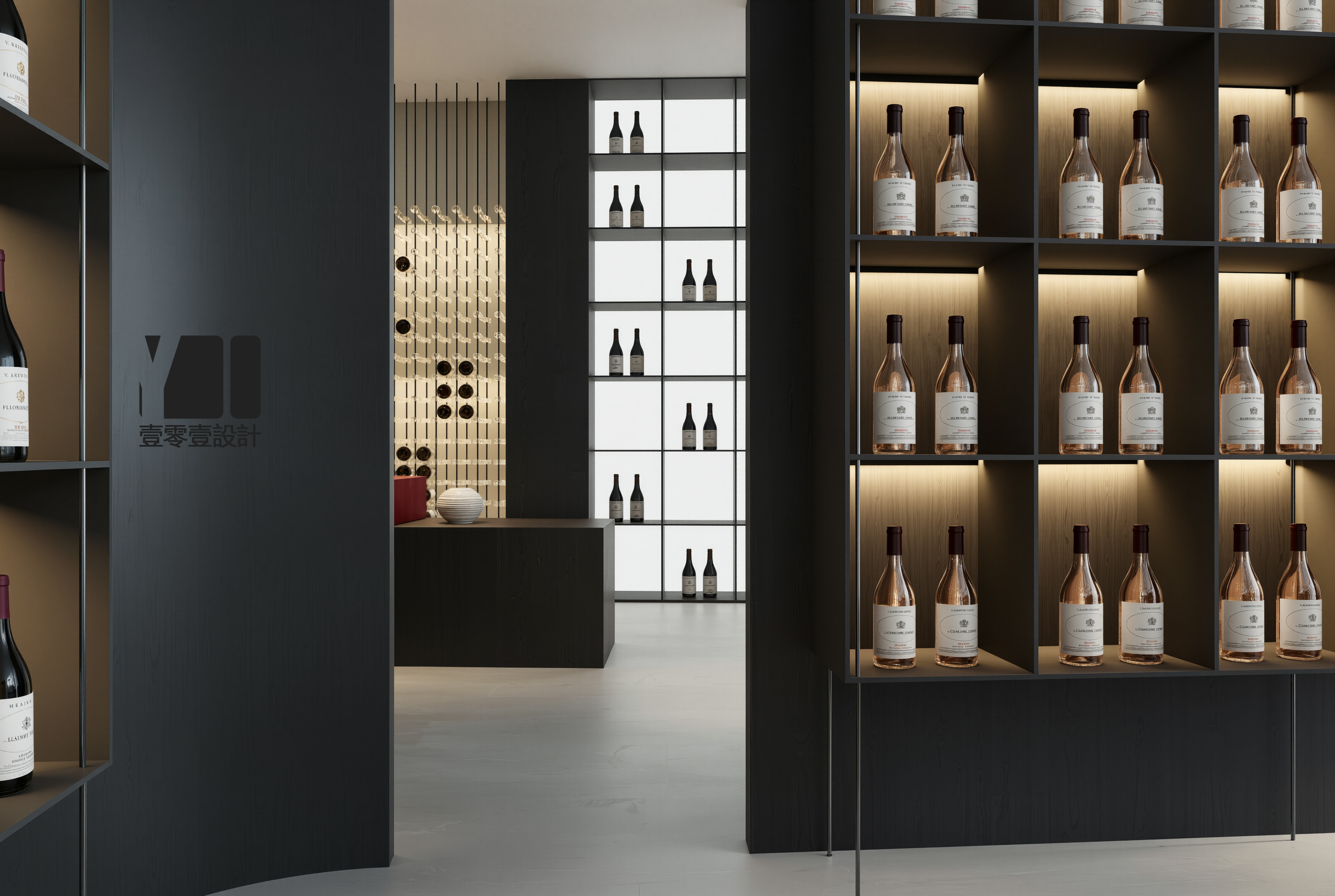 展厅设计 高级灰的沉默 被一抹红唇吻出裂痕-4