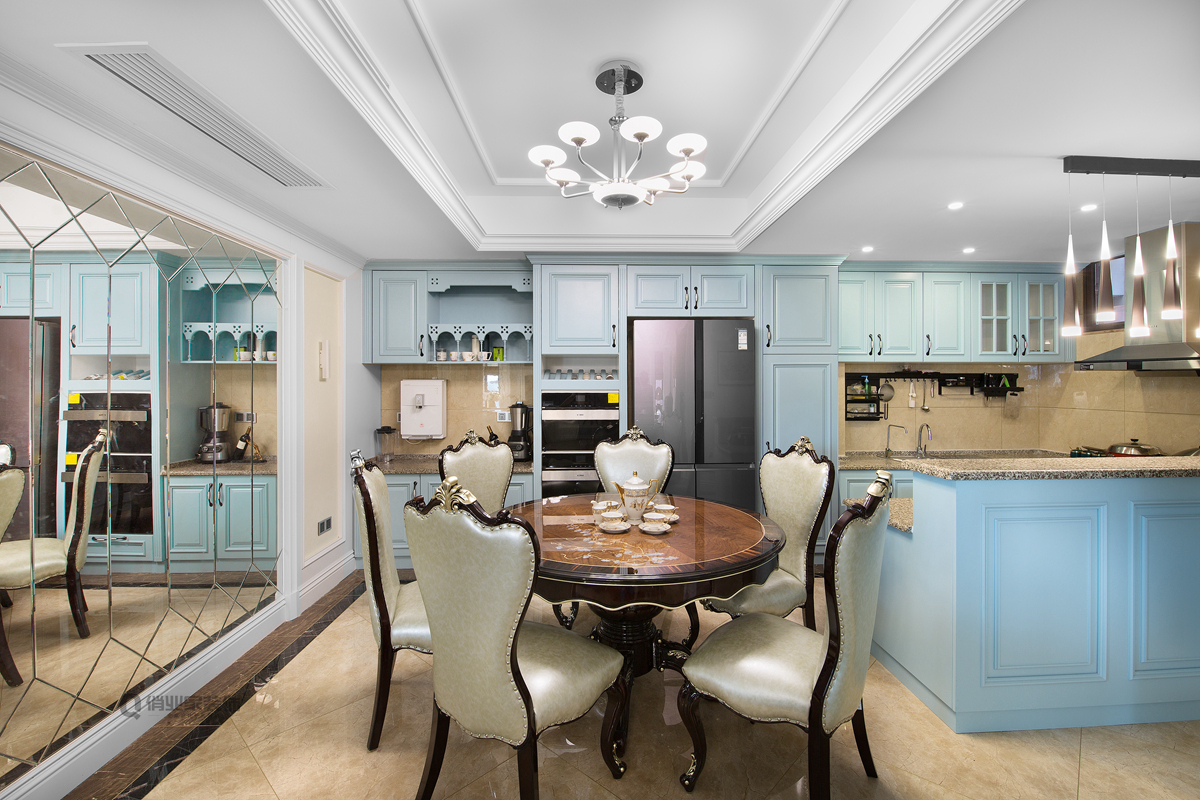 重庆北大资源悦来 220 平叠拼别墅现代美式装修设计-15