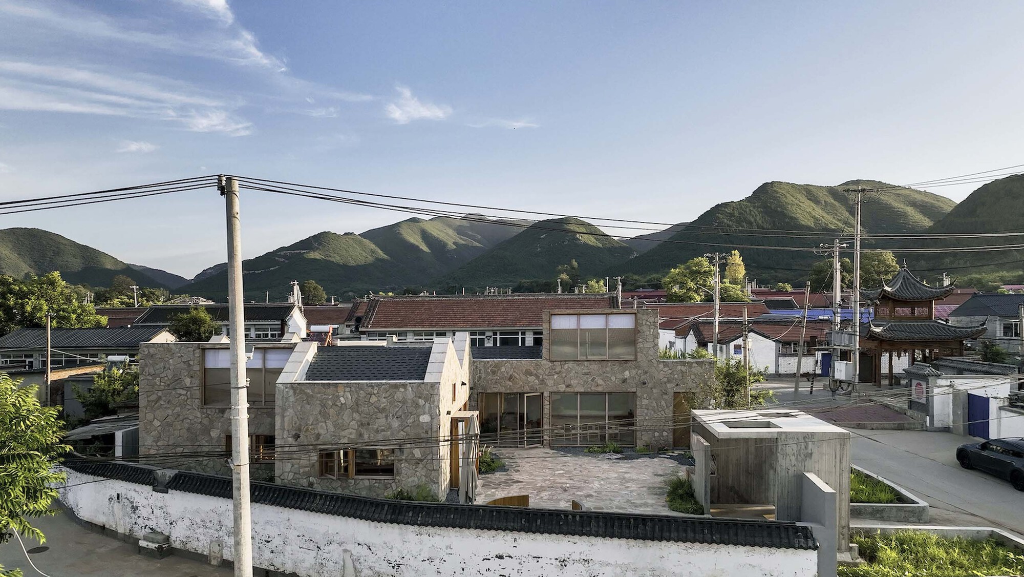 折叠式屋顶庭院住宅丨中国北京丨MAT Office-36