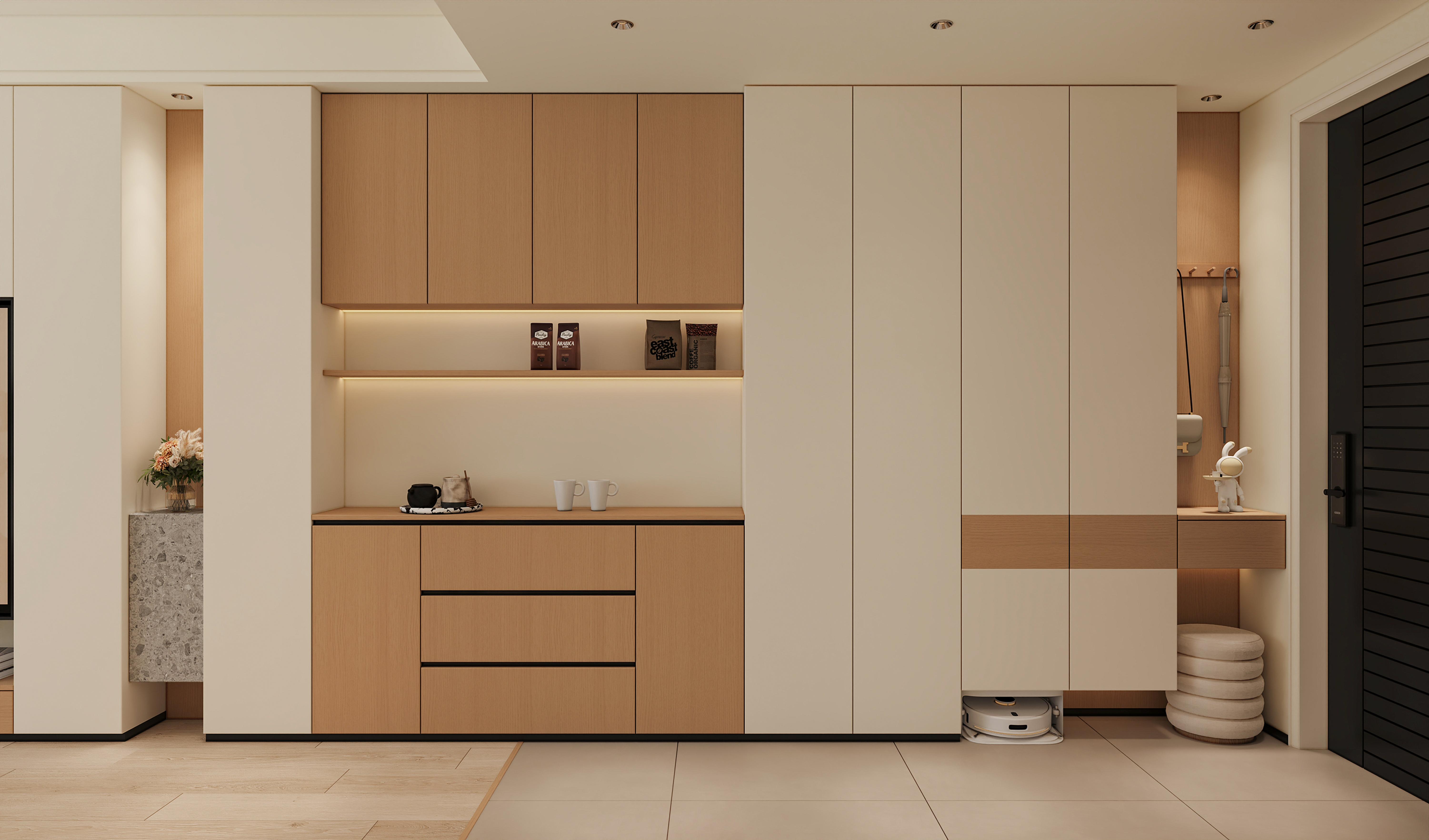 沈阳  润悦湾124㎡  原木风效果表现-5