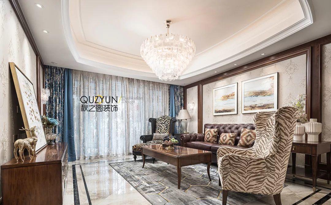 金地天际公寓 | 208 平美式深棕空间-1