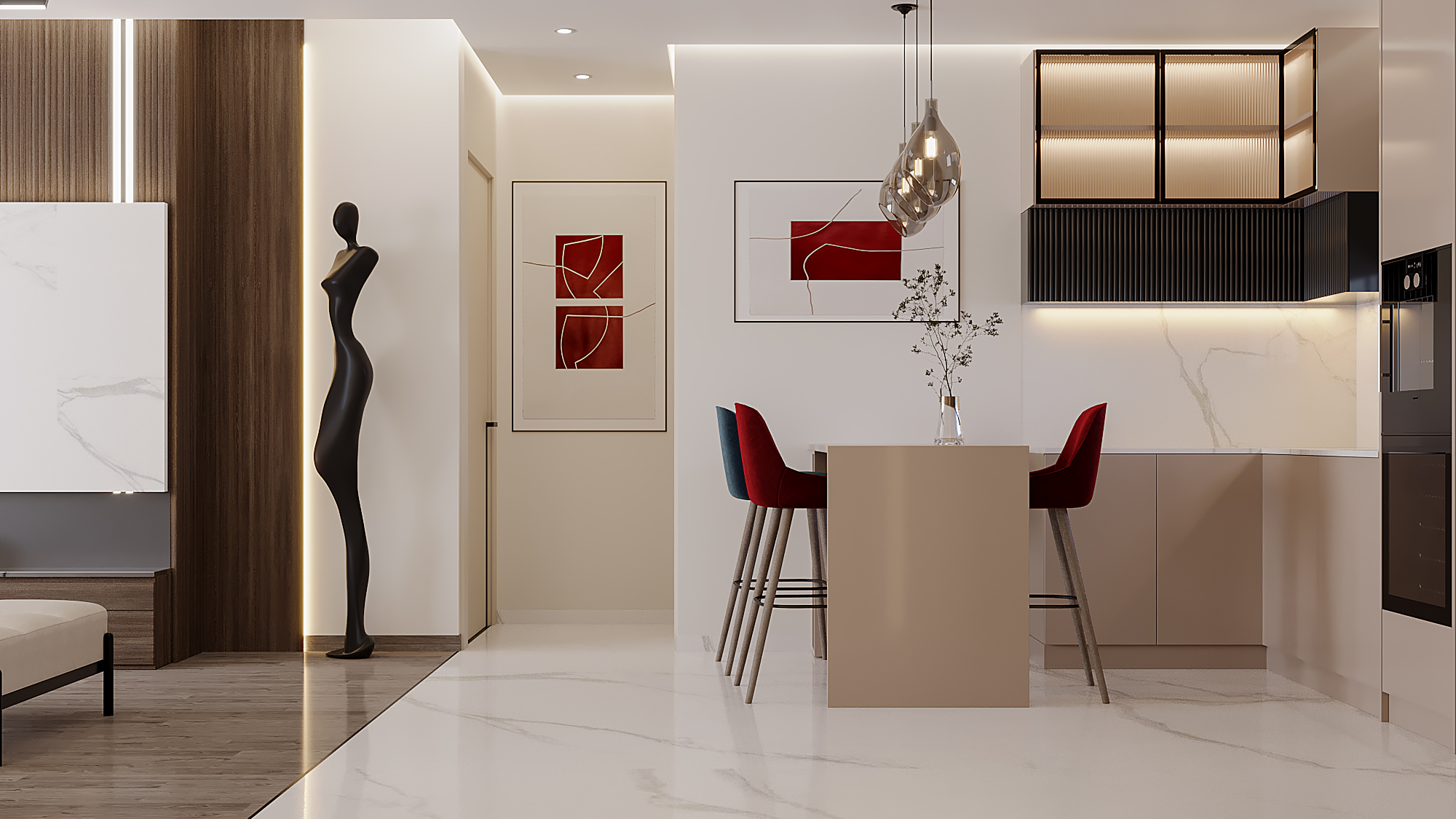 living area (beverly hills villa ,Elsheikh zaid)-9