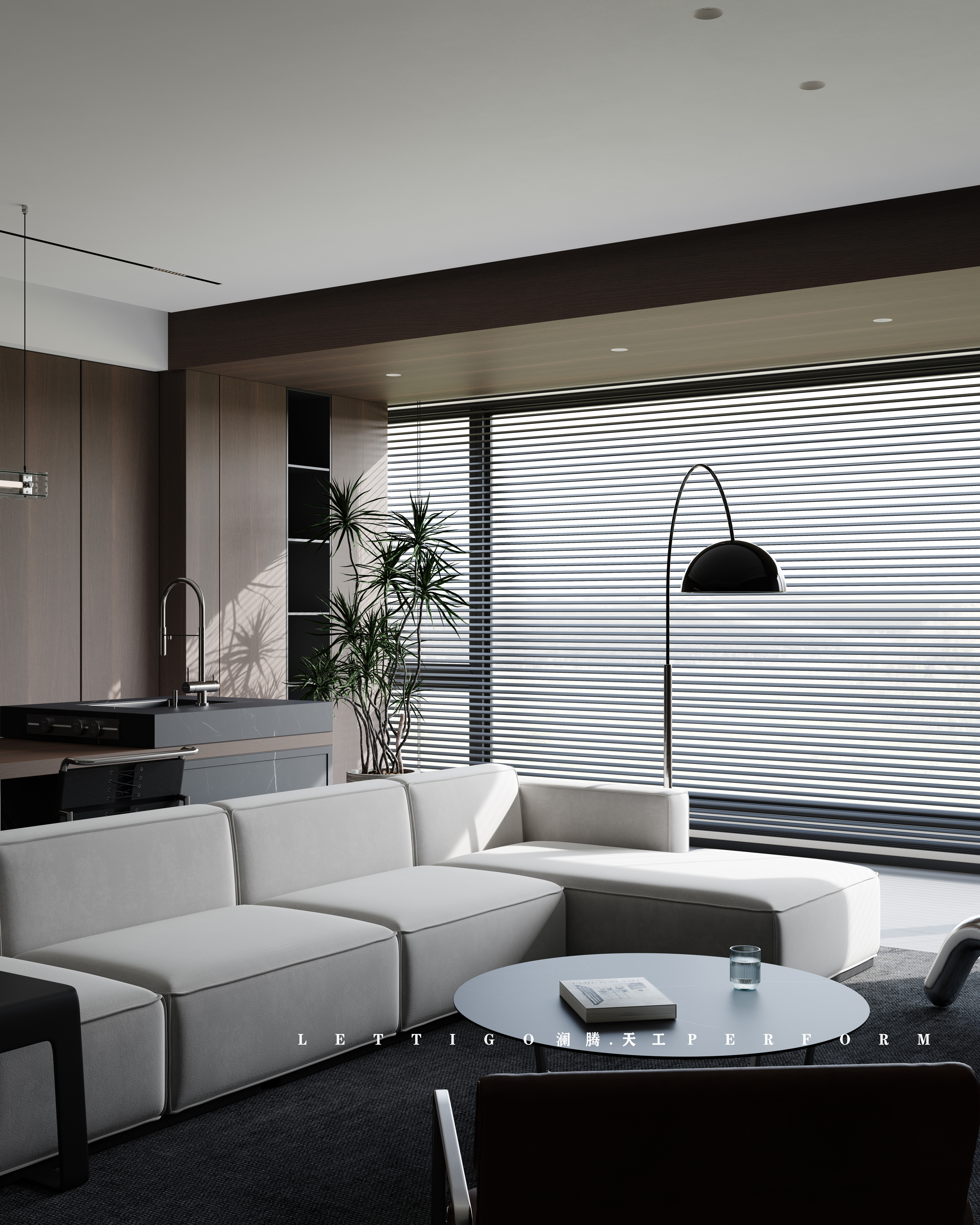 深色系意式极简，组合出神秘又高级的家居氛围-5