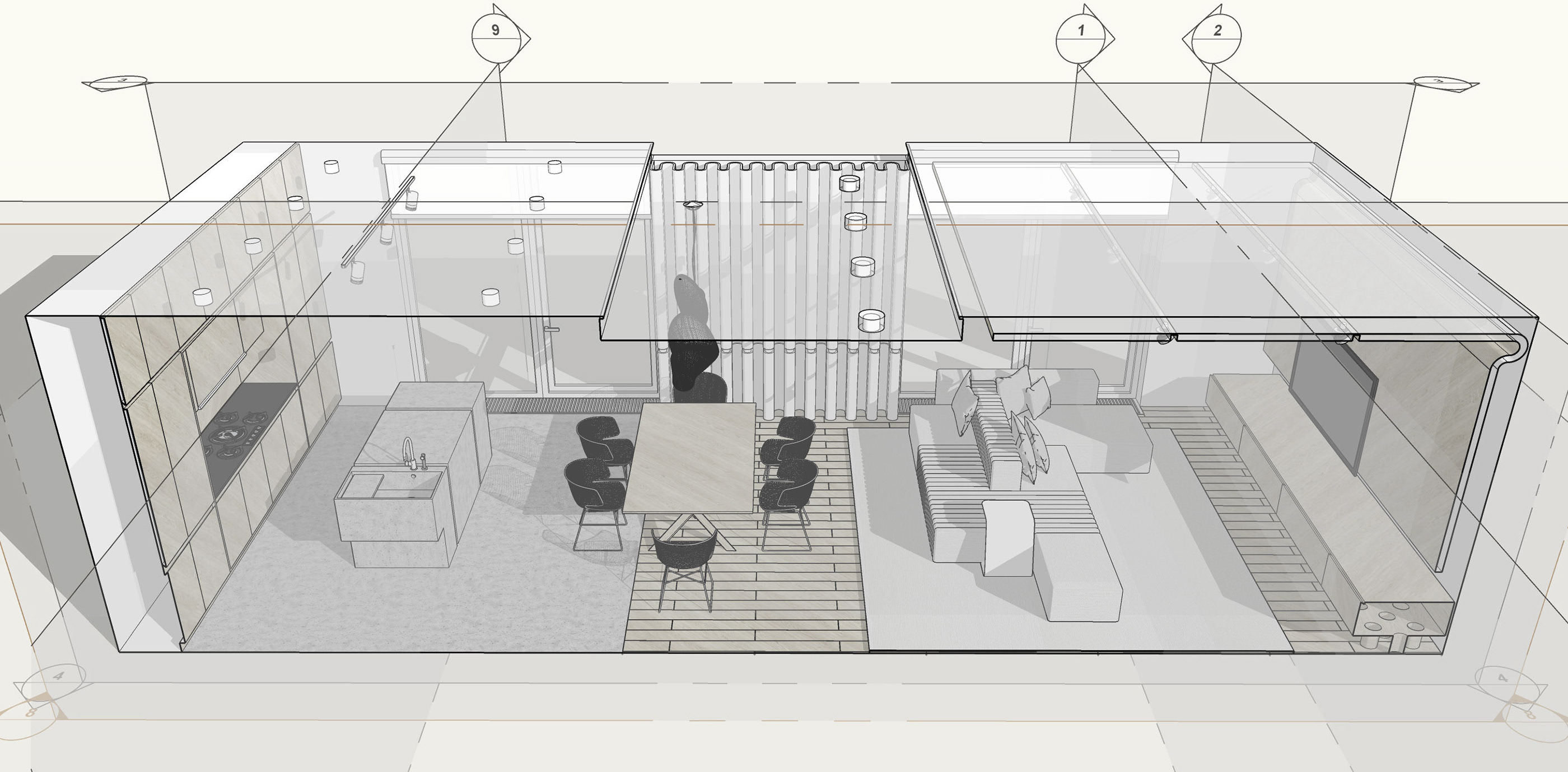 Portfolio. Interiors. Architecture of buildings.-88