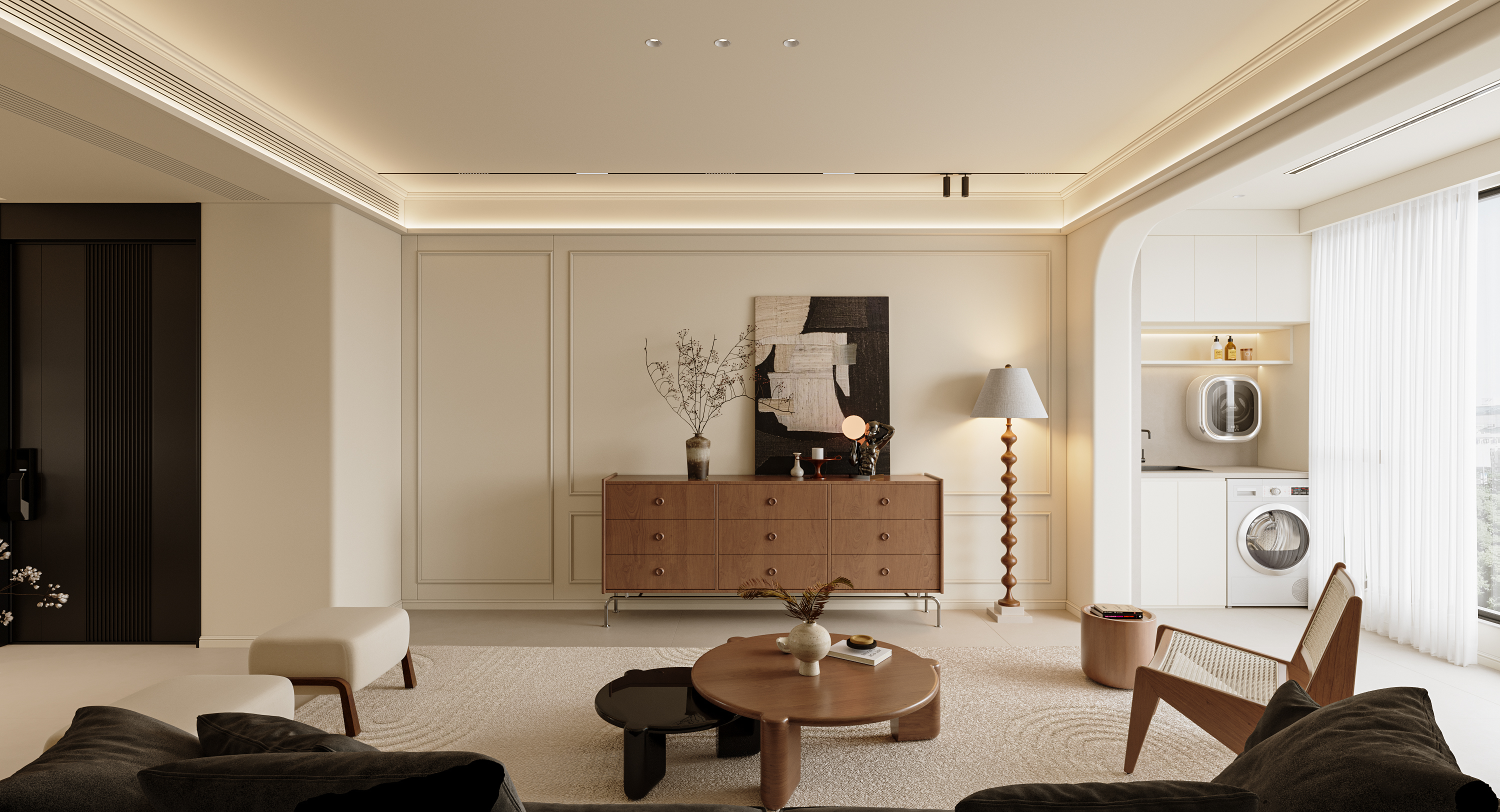 《时间褶皱》·140㎡中古混融体的温柔解构-8