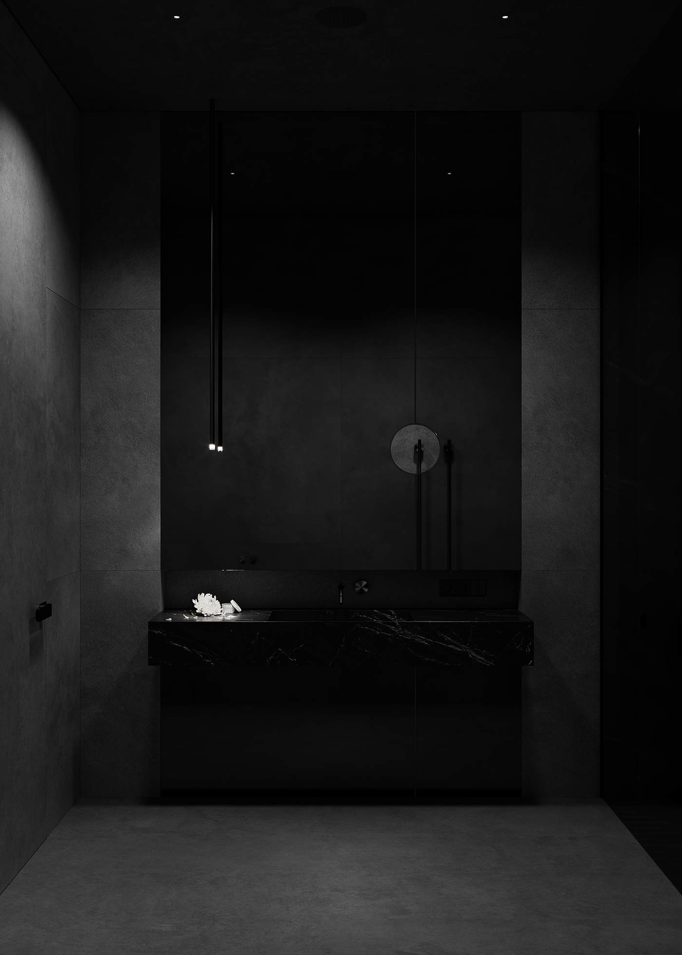 130平 高级黑色系空间，超赞！-36