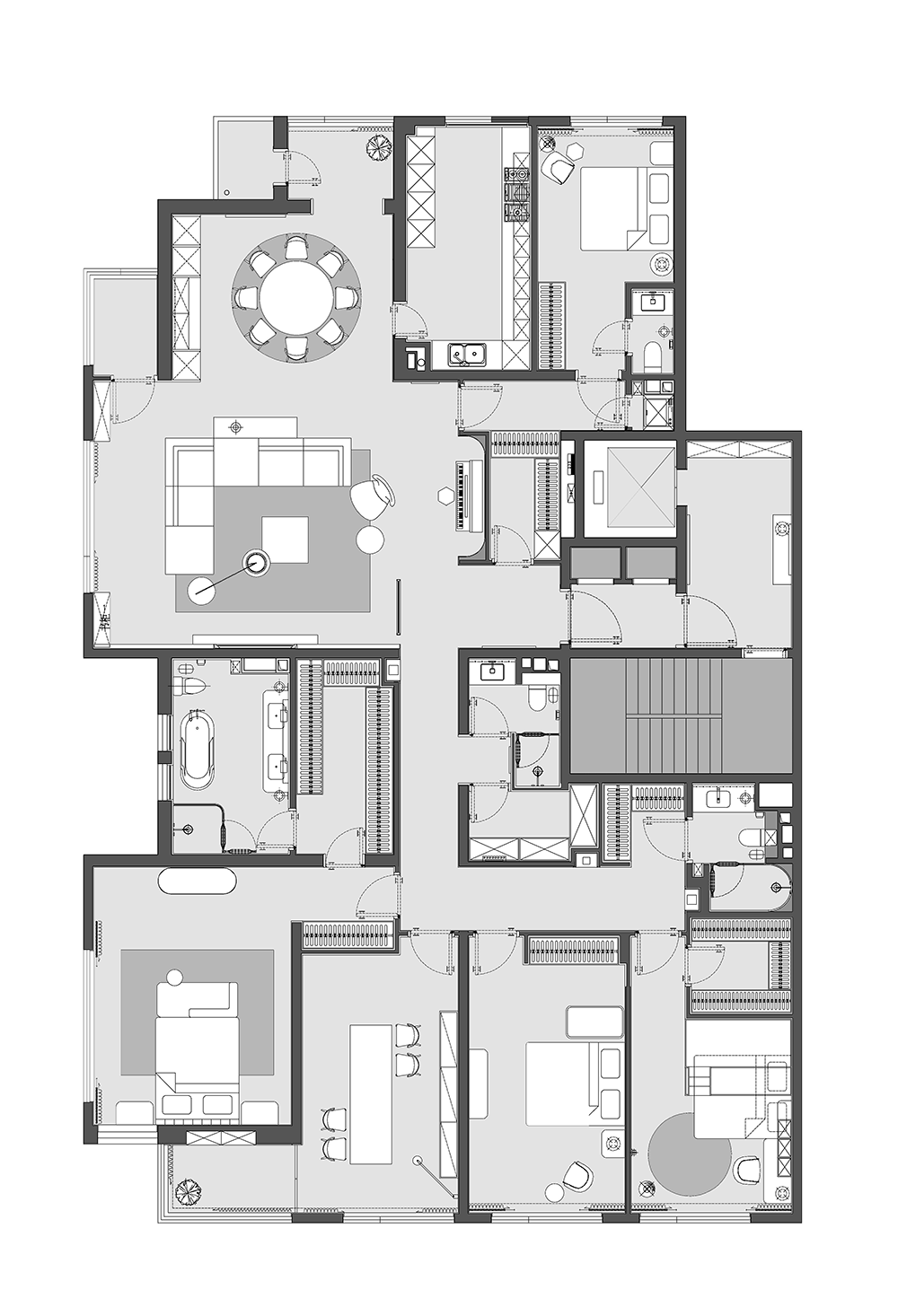 北京 300㎡大平层设计丨中国北京丨AFFD 设计事务所-50