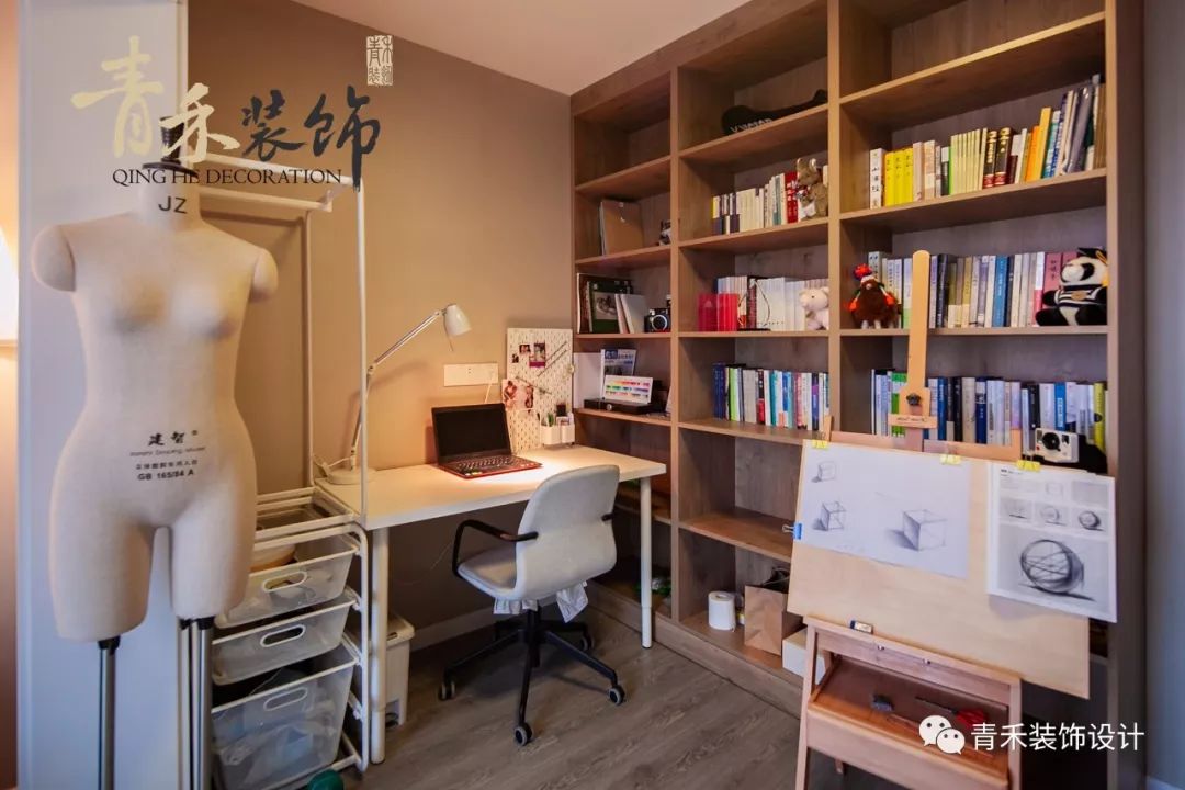 中虹天地 120㎡现代简约家居设计,自然无拘束的生活空间-16