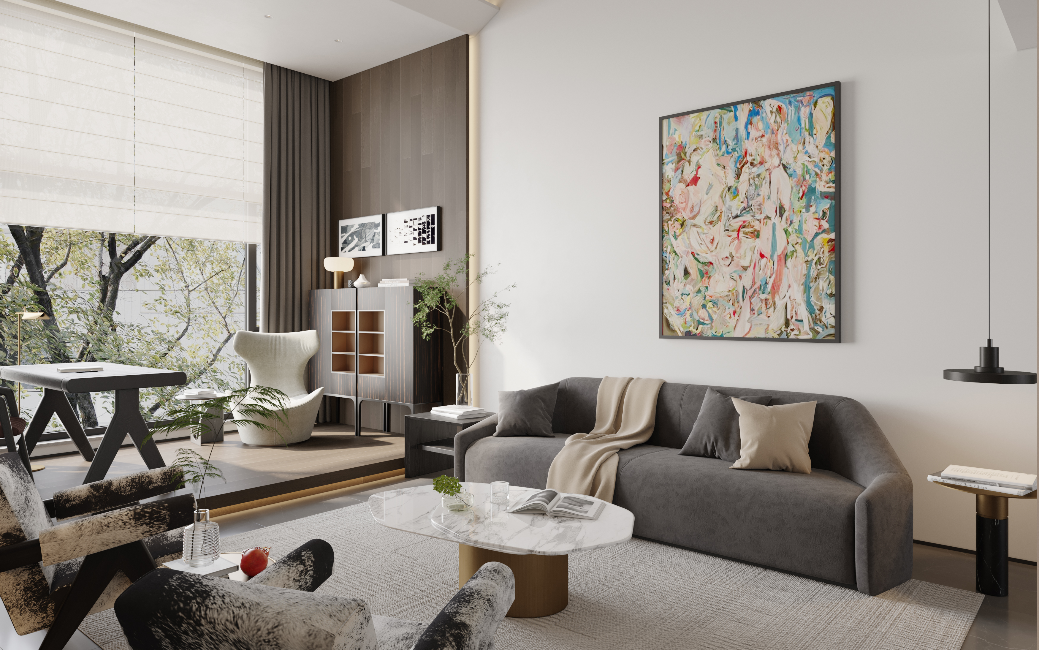 冷冷的客厅，温暖的卧室 ：贵阳新世纪嘉院-9