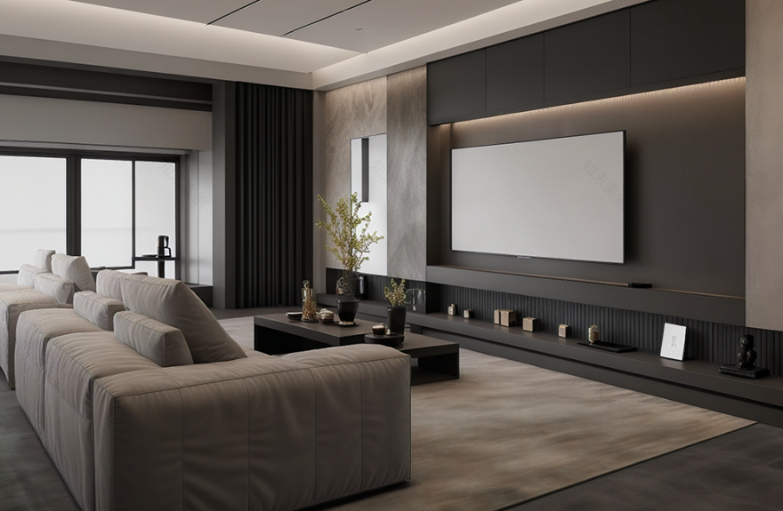 意式轻奢风平层 · 沁芳苑丨峰上名宅装饰设计-6