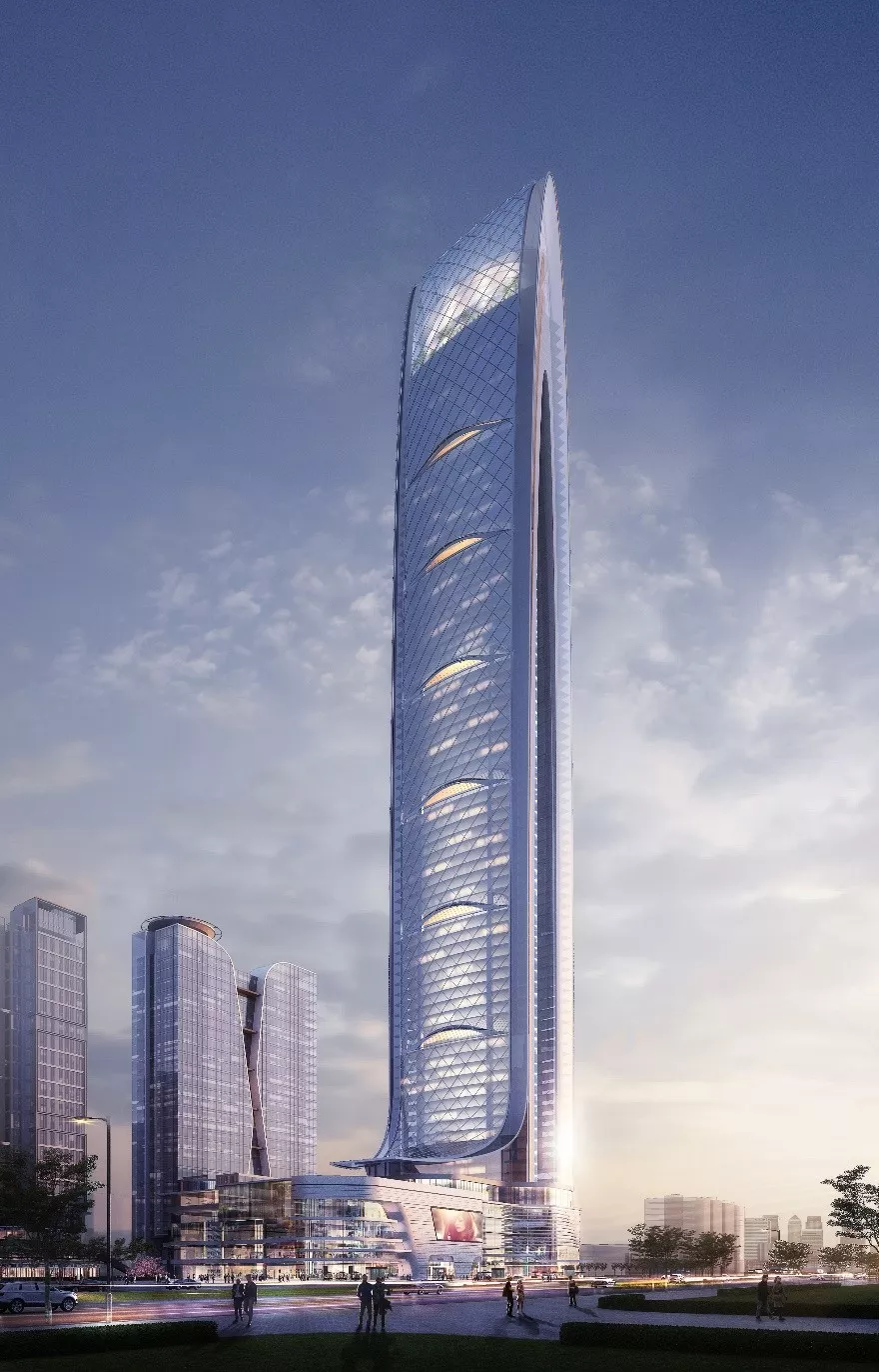 天山世界之门国际金融中心丨中国石家庄丨Aedas 建筑设计事务所-2