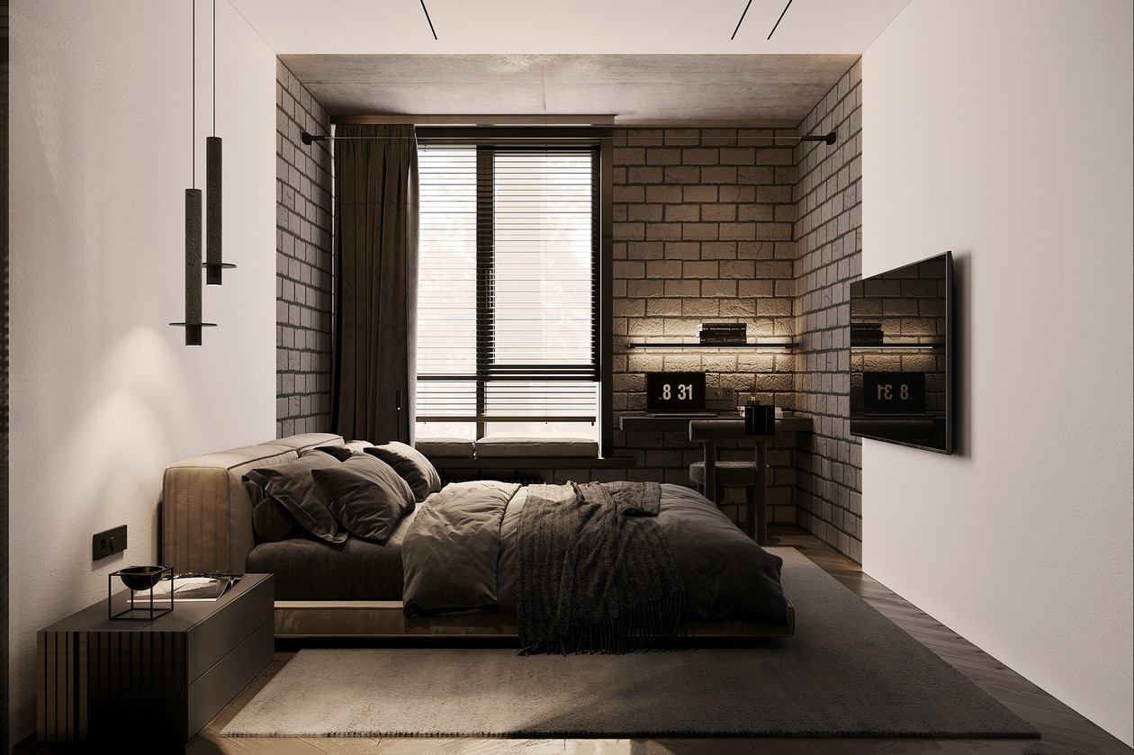 高级黑色系公寓设计-14