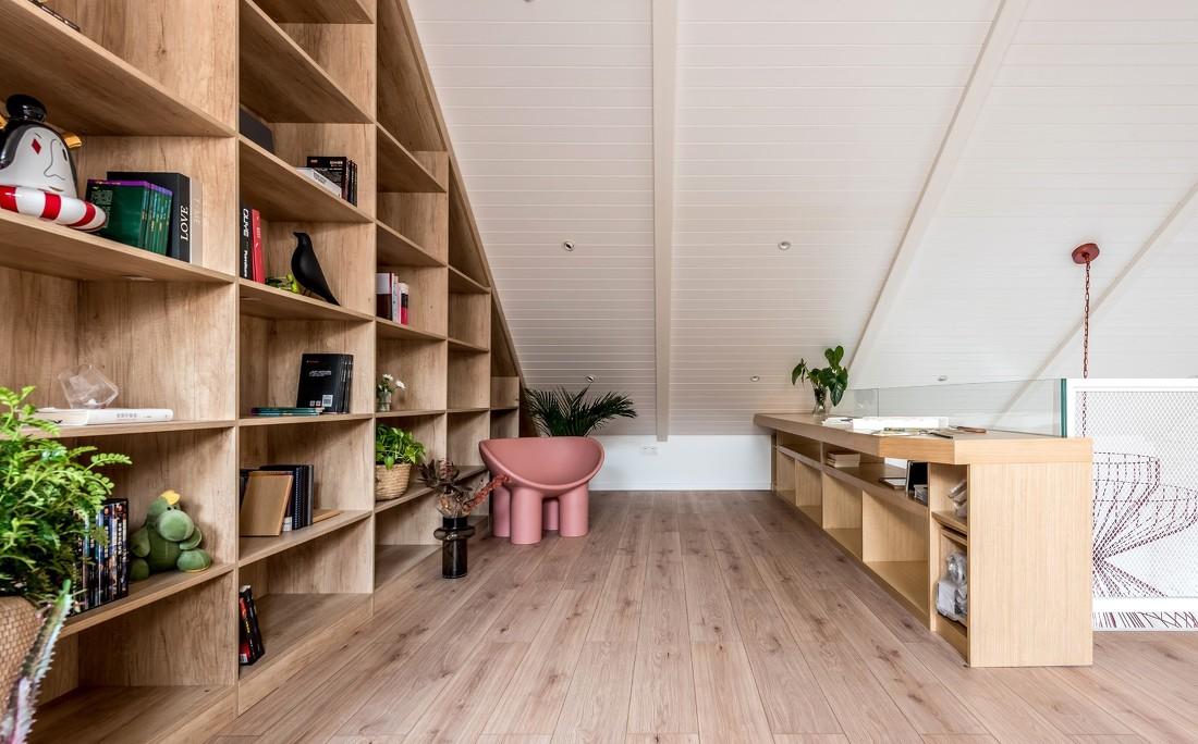 红房子开放式家居设计,自然元素打造复古质感-66