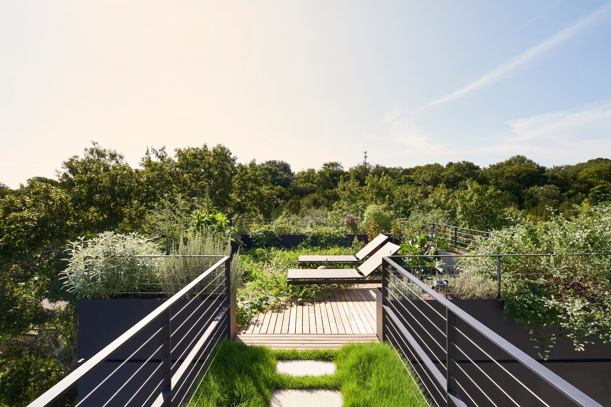 德州奥斯汀湖畔简约石 Glass Bridge 住宅-20