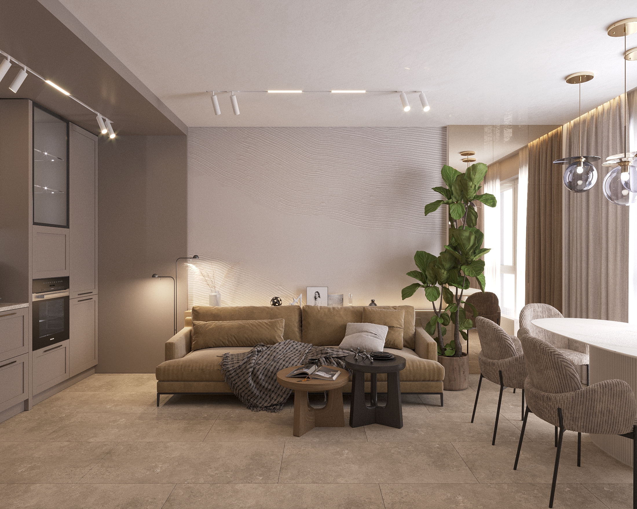 SA73 apartment 73m2. Kyiv. 2024-0