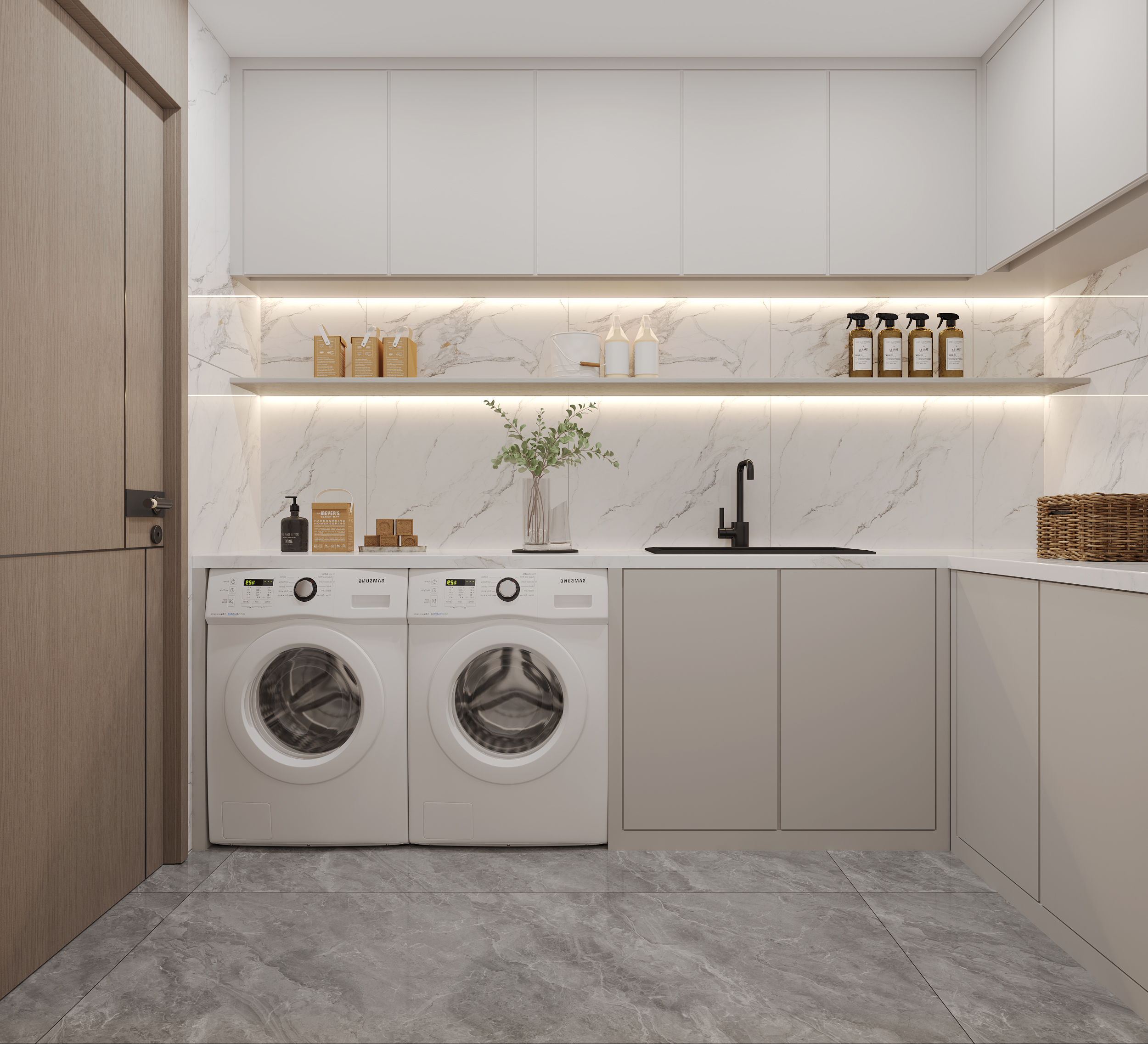 现代别墅装修效果图-7