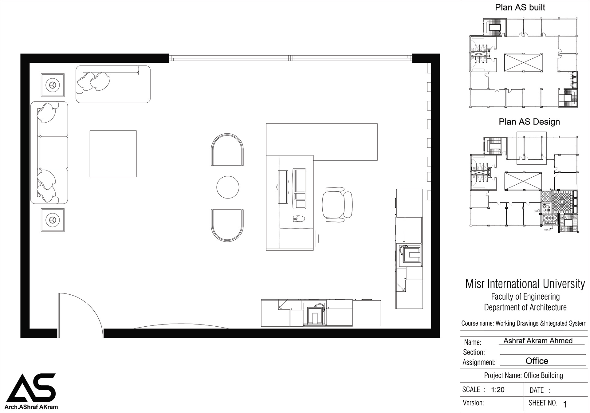 Office Interior – Working Drawings-3