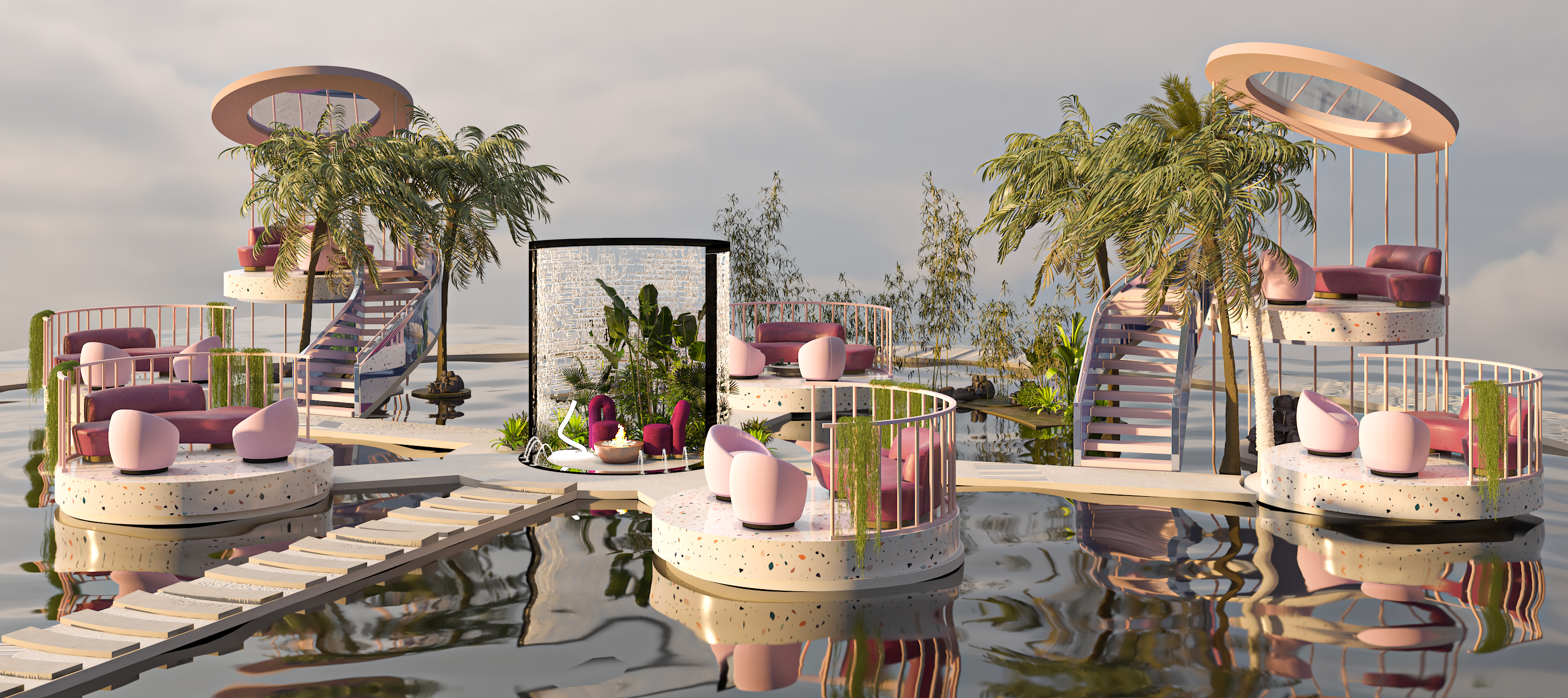 Flori 海滩度假村丨埃及丨美术学院装饰系室内建筑专业-37