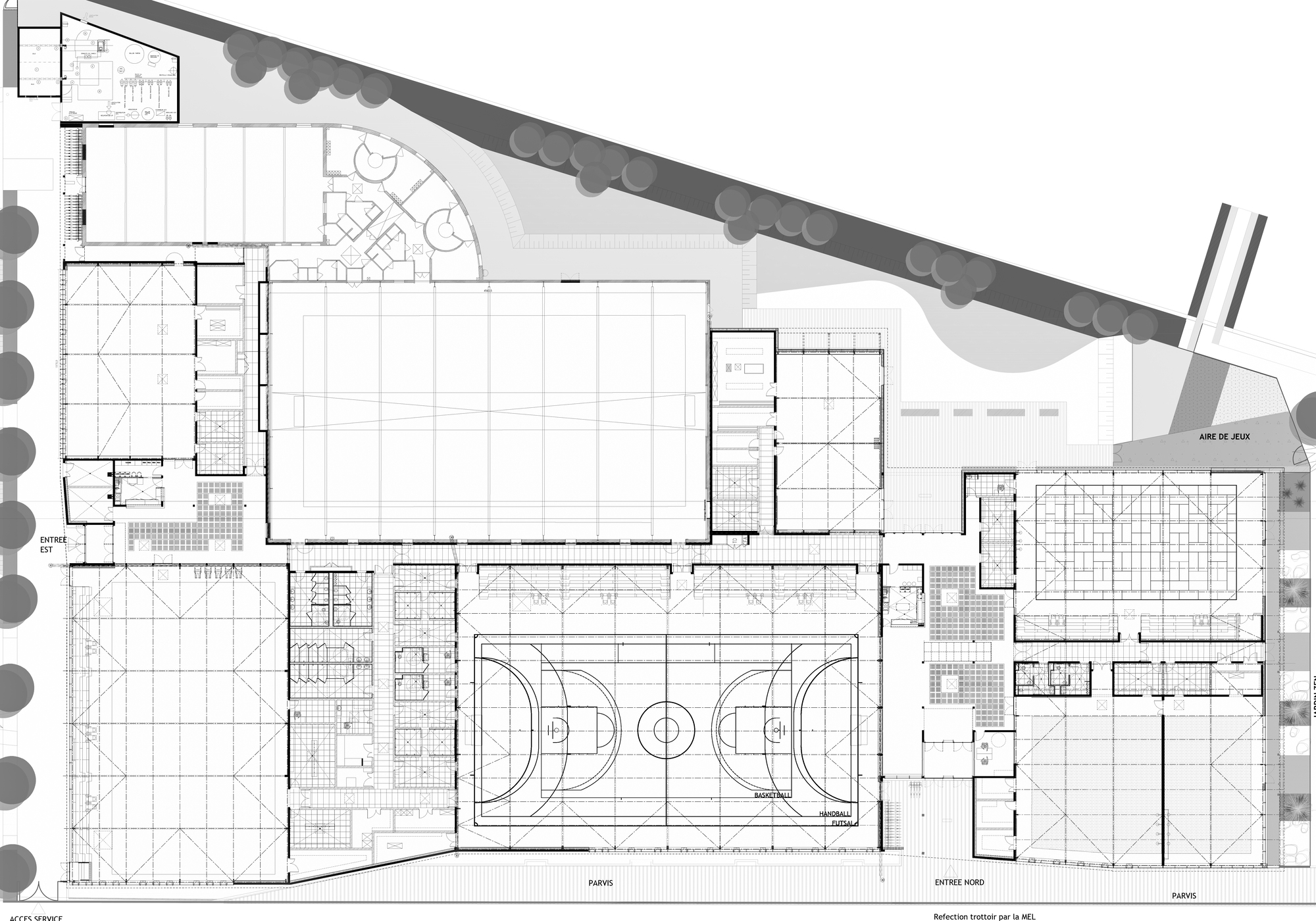 Wavrin 体育中心扩建项目丨法国丨ANAA Architectes-46