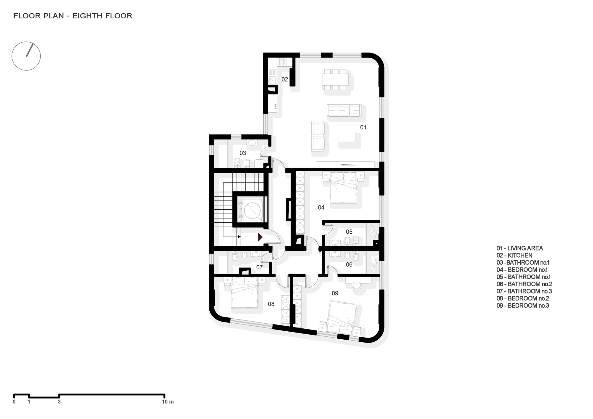 Golden Reflections 住宅楼丨阿尔巴尼亚地拉那丨A7 设计工作室-39