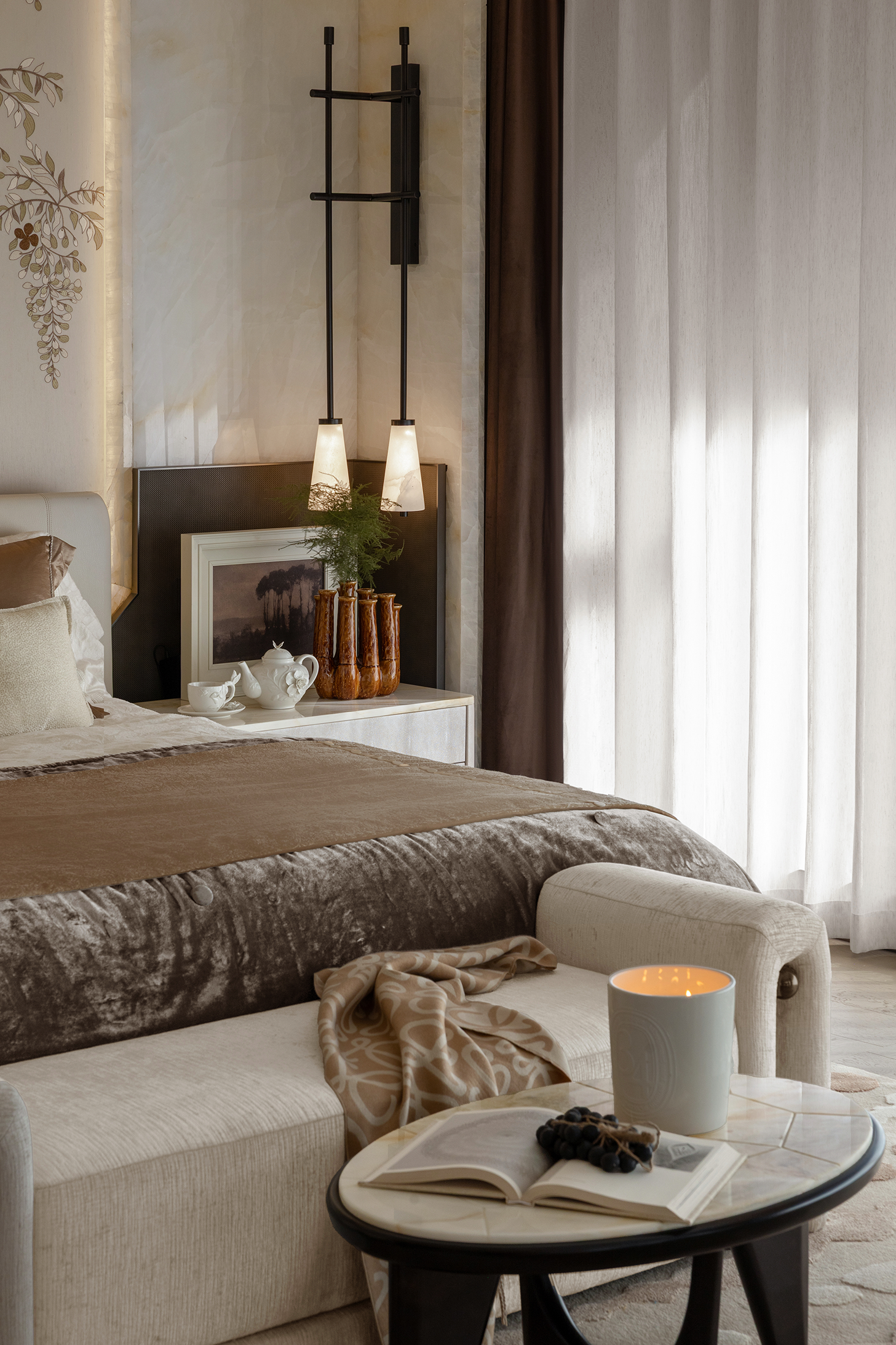 绍兴中海·越湖雲起400㎡叠墅室内设计丨中国绍兴丨IF DESIGN羽果设计-43