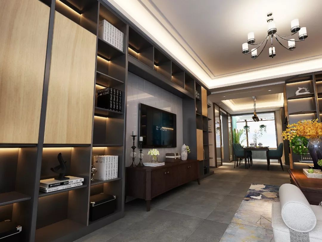 三代同堂的温馨美式之家——张蕾的“重彩”设计-10