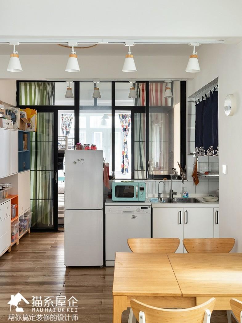 55㎡“猫系屋企”变身二宝家庭乐园，巧改户型实现空间利用最大化-9