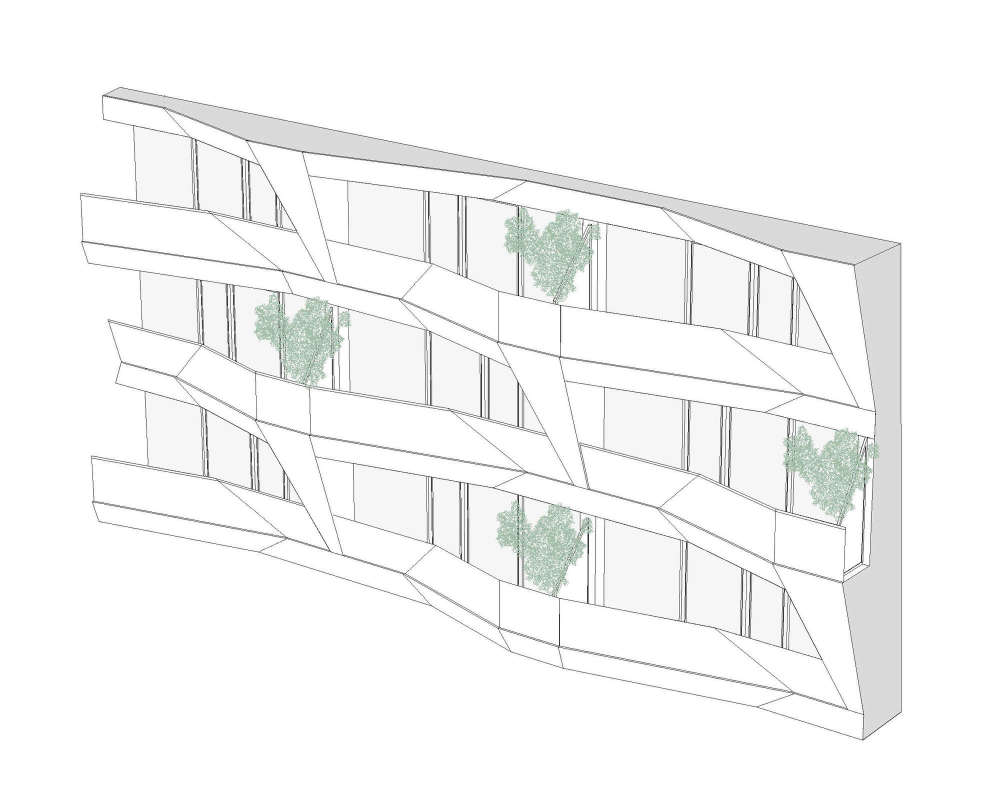 柏林查理住宅小区,梯田状雕塑阳台设计-62