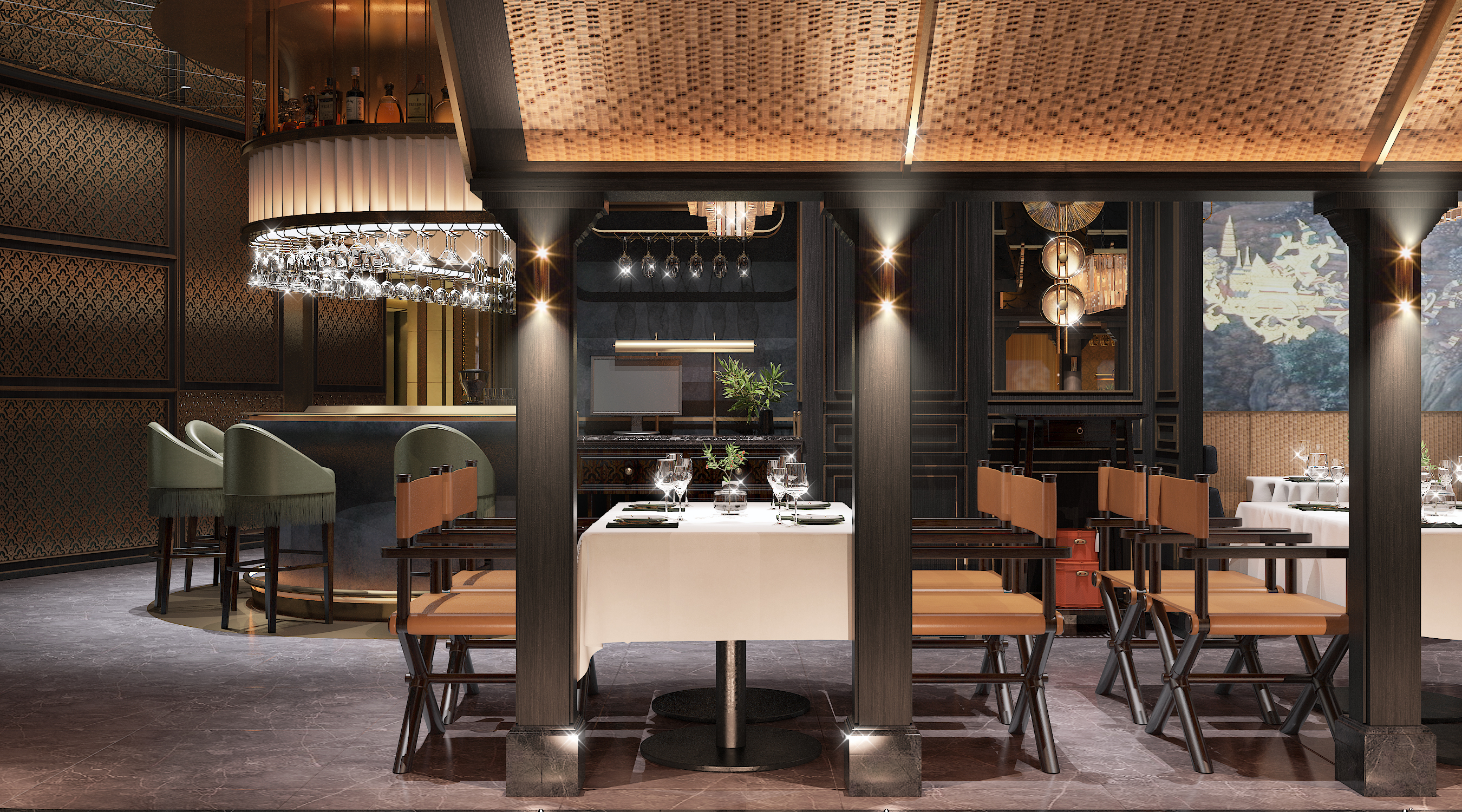 泰珍荟 · 星空屋顶下的东南亚风情餐饮空间-11