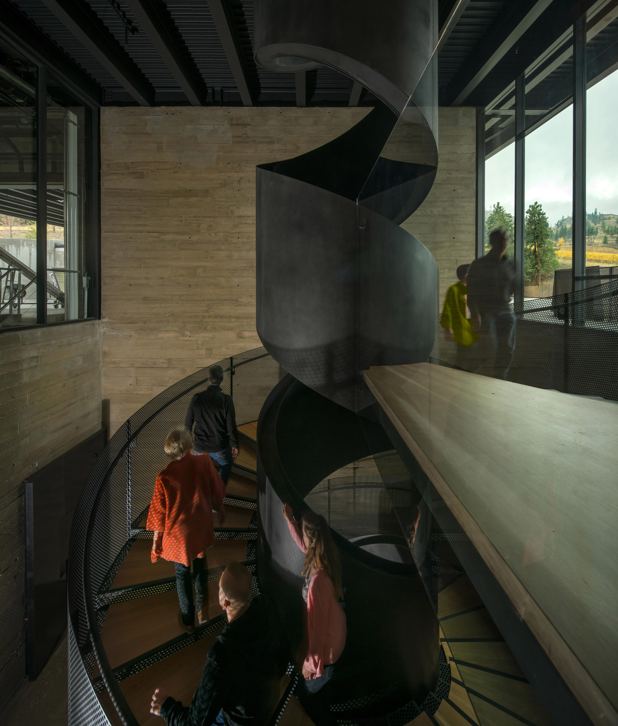 Olson Kundig embeds gravity-flow winery into British Columbia hillside-5