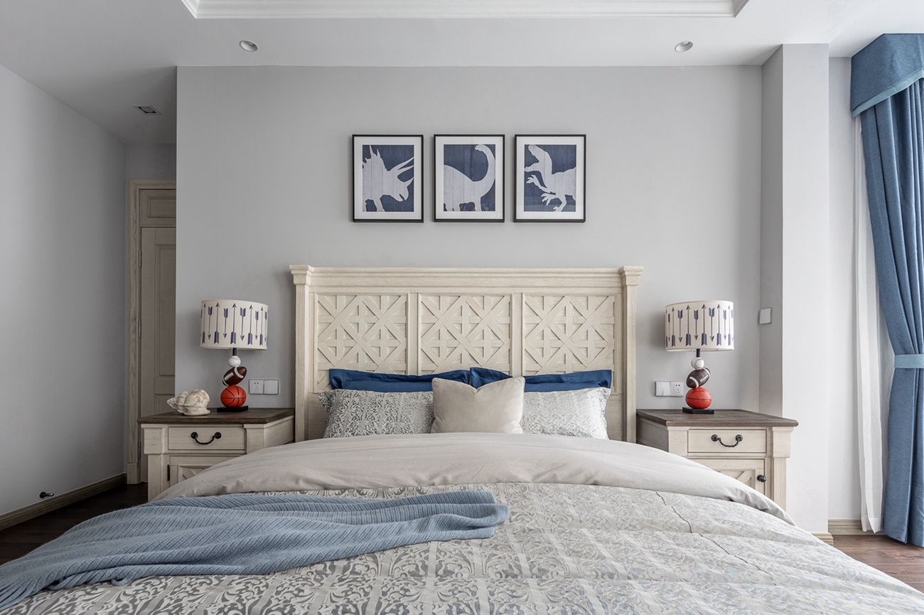 宏福樘设计丨平层丨200㎡美式复古混搭,延续经典爱情故事里的生活日常-44