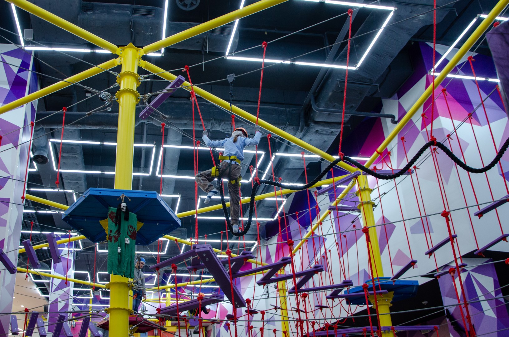 城市购物中心的绳索公园（微笑公园）丨乌克兰哈尔科夫-12