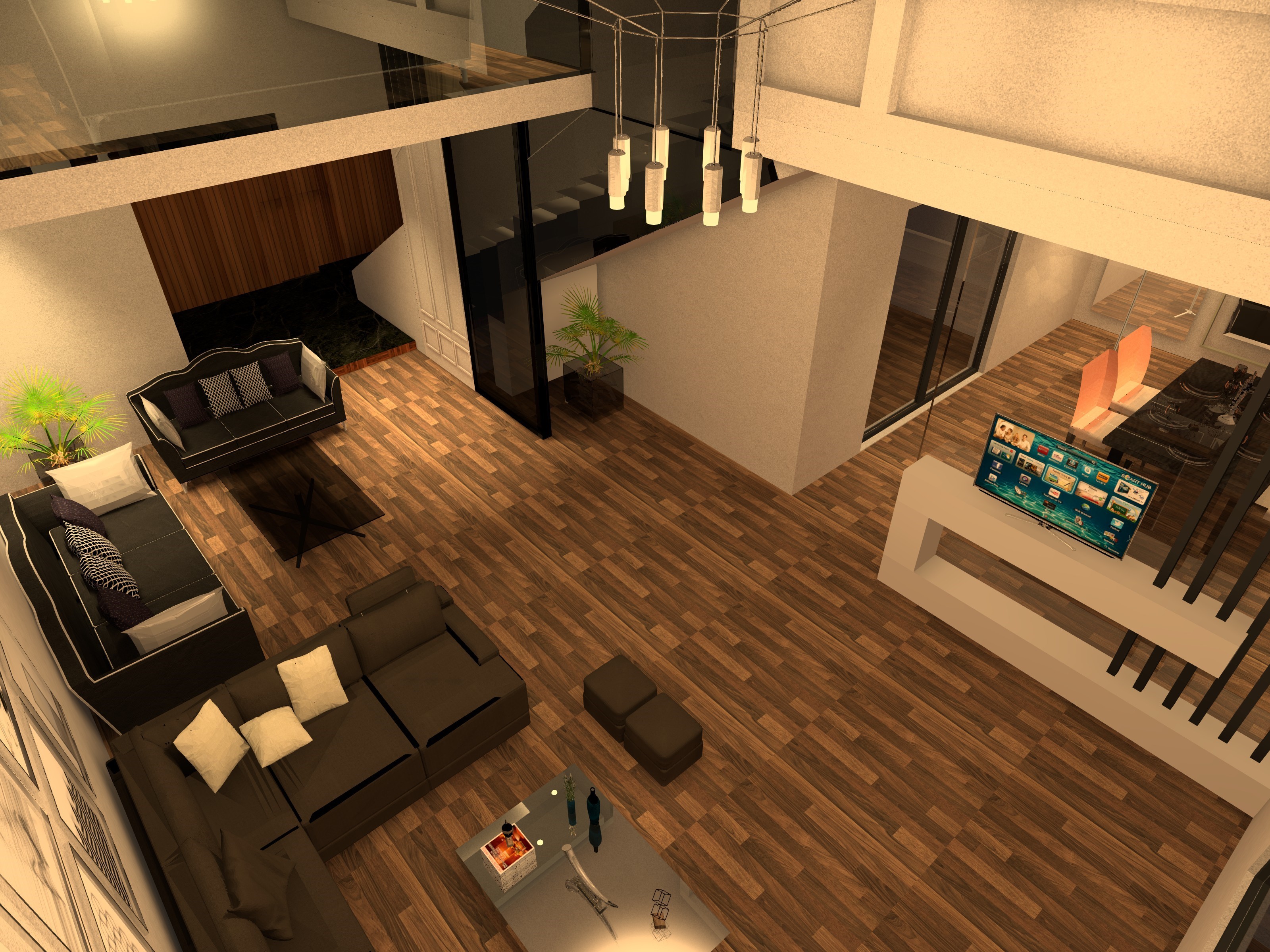 Private Villa Interior lighting design-23