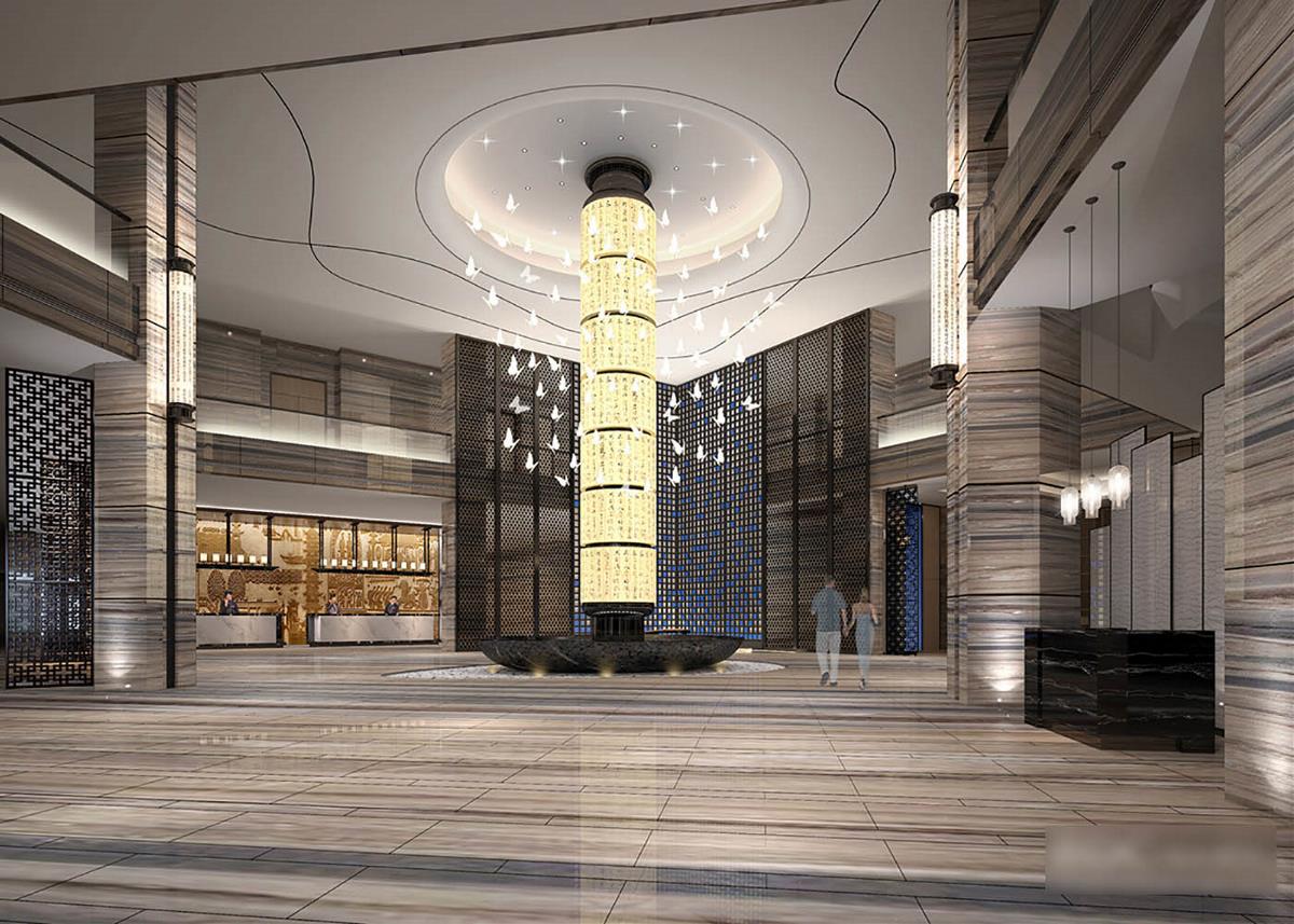 商务酒店　新中式-1