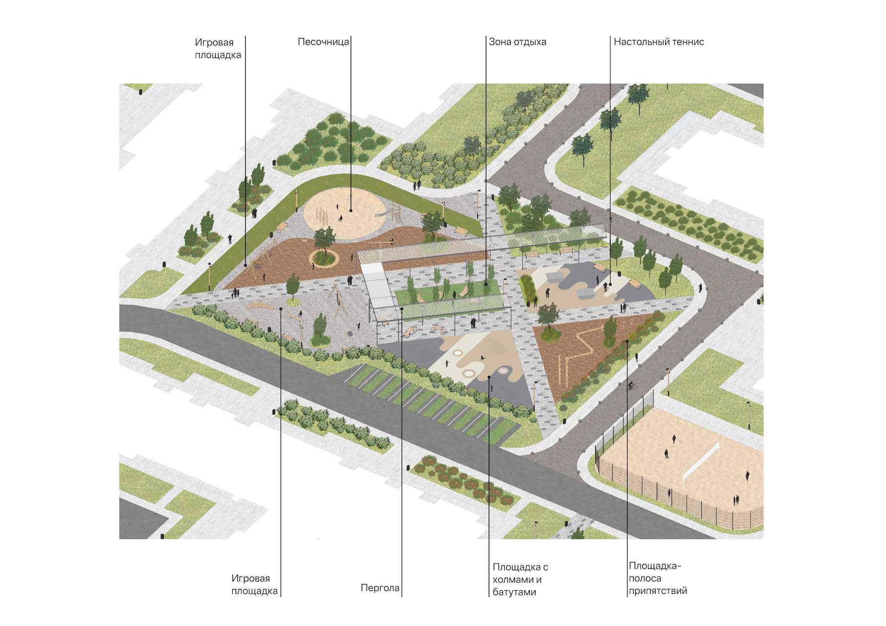 ЖК «Фрукты»小区庭院景观设计丨俄罗斯克拉斯诺达尔丨CORE-14