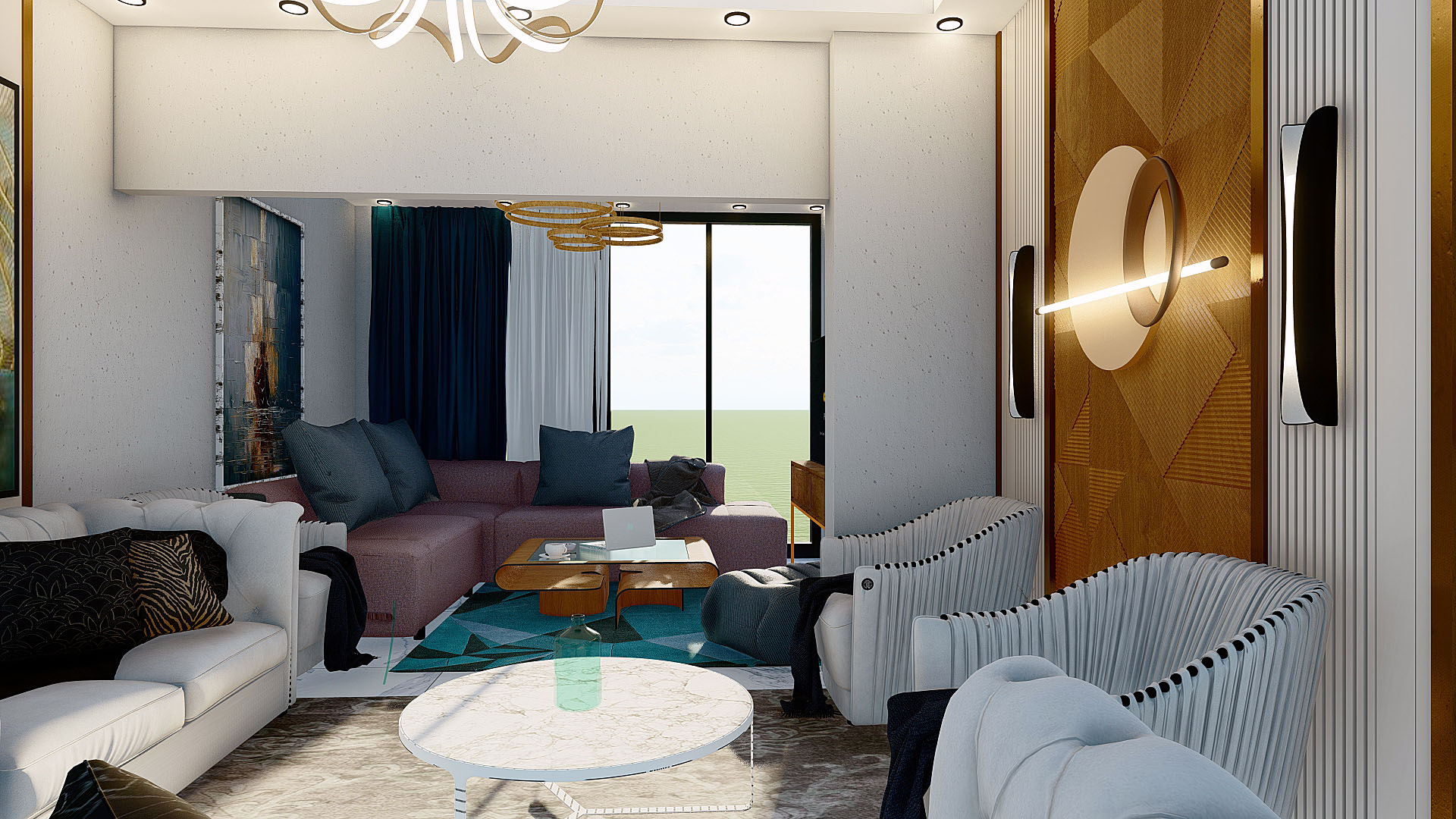 تصميم لوحده 200 متر بمصر-5