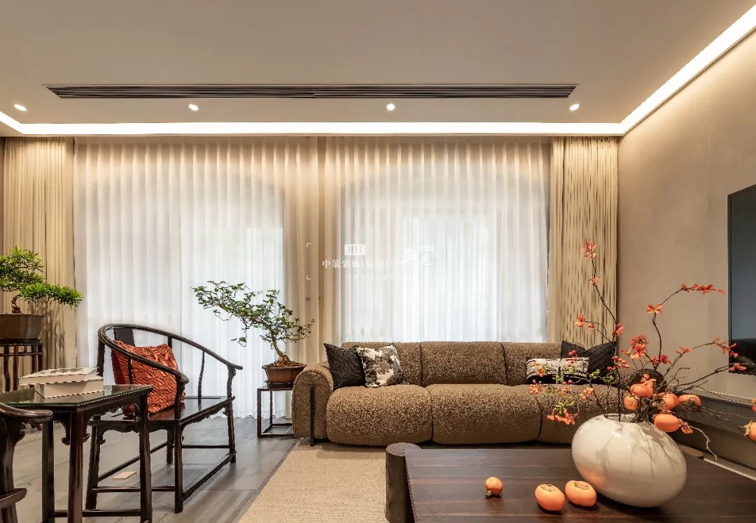 550㎡现代中式别墅丨中策装饰-42