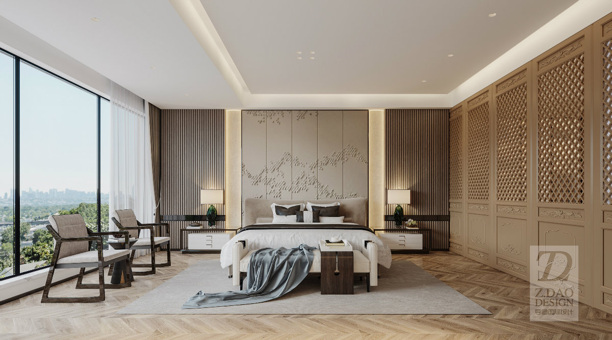 合肥海亮唐宁府 158㎡现代中式复式设计,闲居别庐之美-36