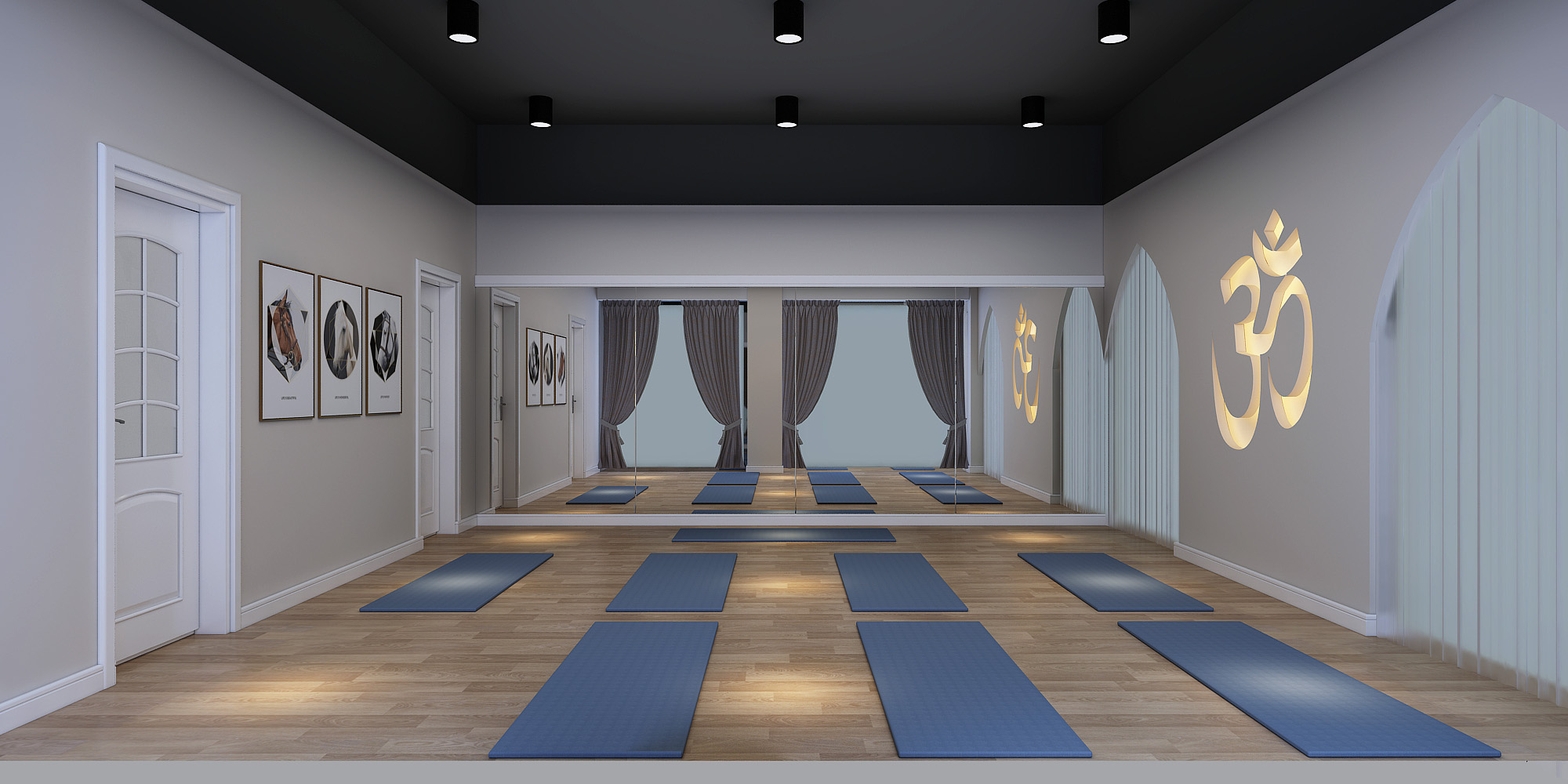 双斌设计打造 150 平米瑜伽馆,绿色楼梯间成亮点-40