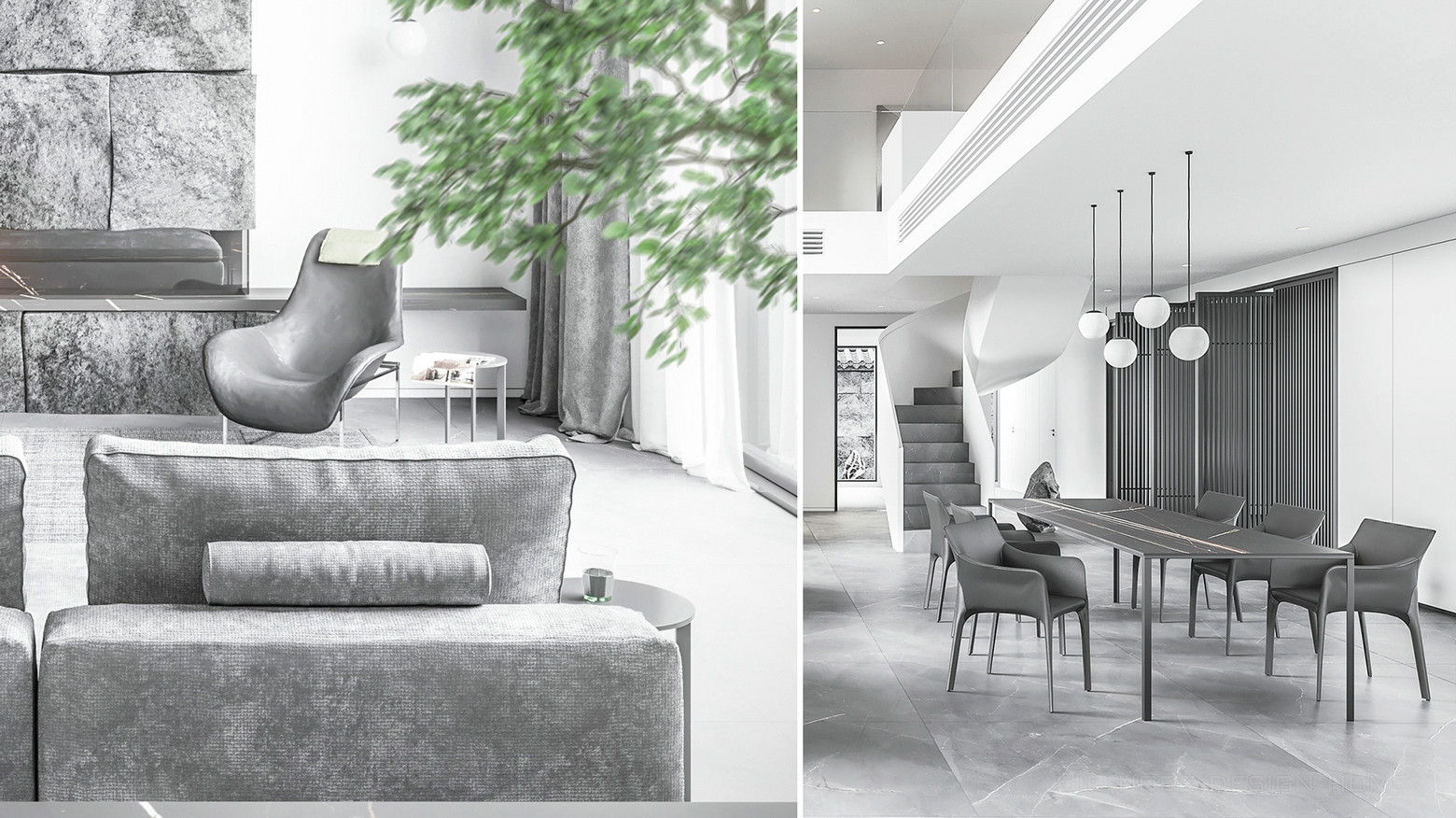 Big nose设计 现代写意别墅-8