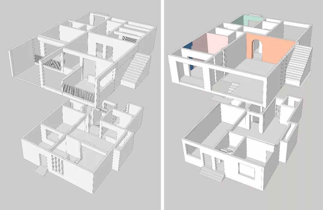 一套房改两套，全屋十几种颜色还想让客厅"裸奔"  | 南也设计-81