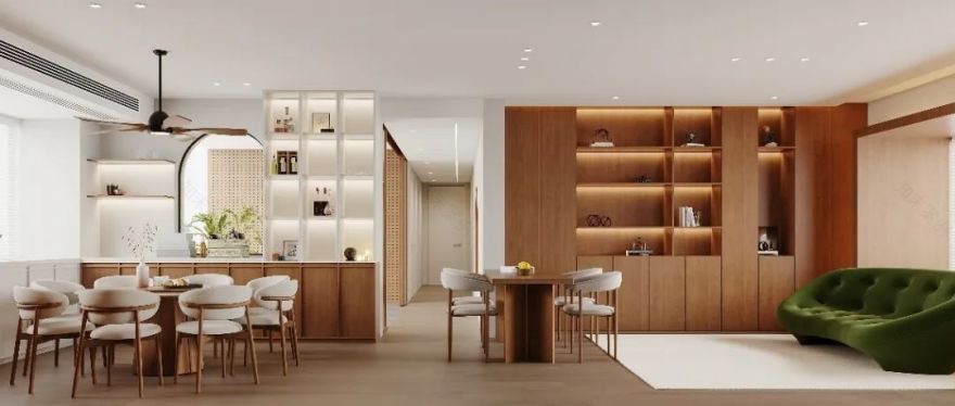 深圳如愿空间设计丨福田 · 益田村74㎡,每一寸空间都讲述着生活的故事-35