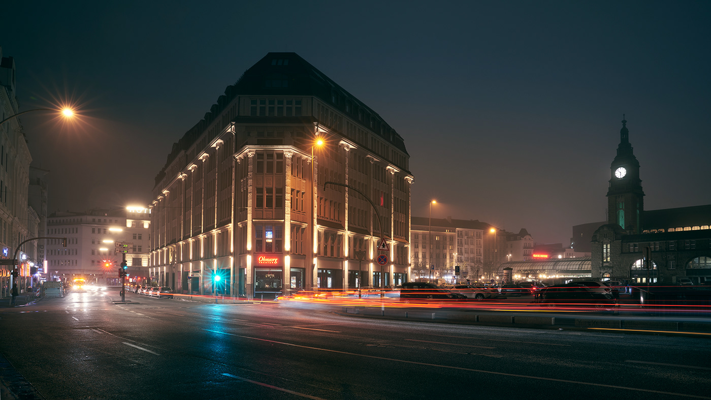 德国汉堡夜间光影建筑设计-4