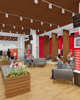 邮局室内及室外设计丨Anastasia Gaidamaka