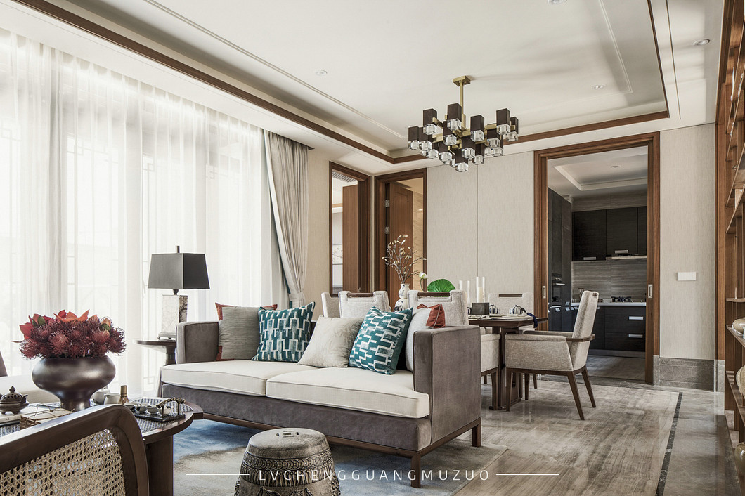 长沙绿城高尔夫样板间  绿城广木作设计-3