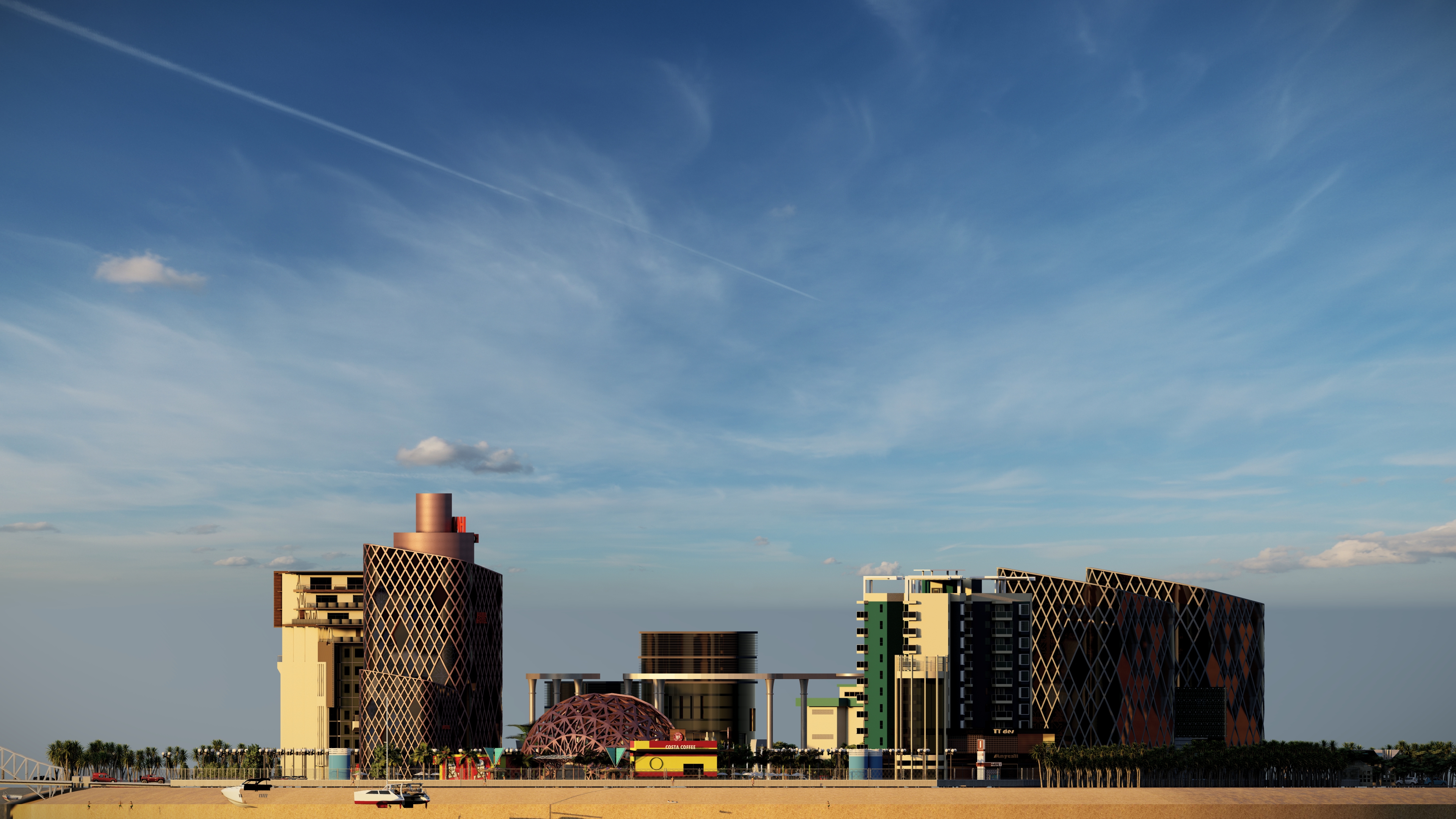 قريه سياحيه كامله علي مساحة 70 الف متر-6