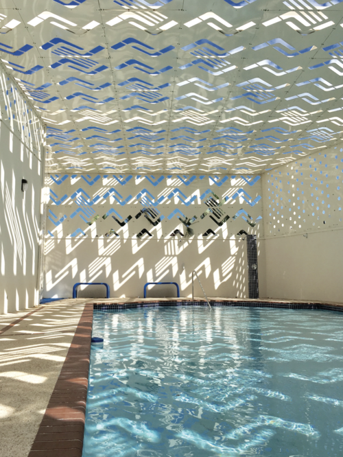 margaritas perforated swimming pool roof FUSTER   Architects-6
