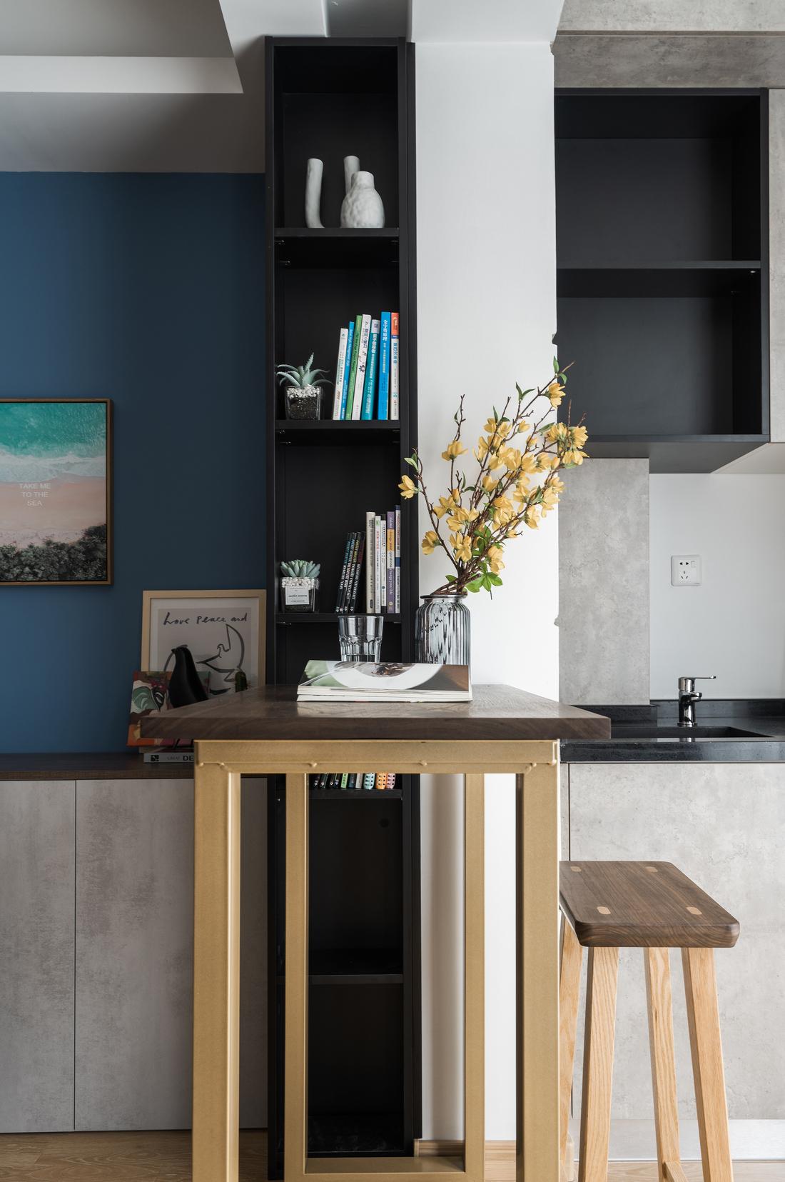 上海鸿鹄设计客餐厅一体超强储物设计丨中国上海-17