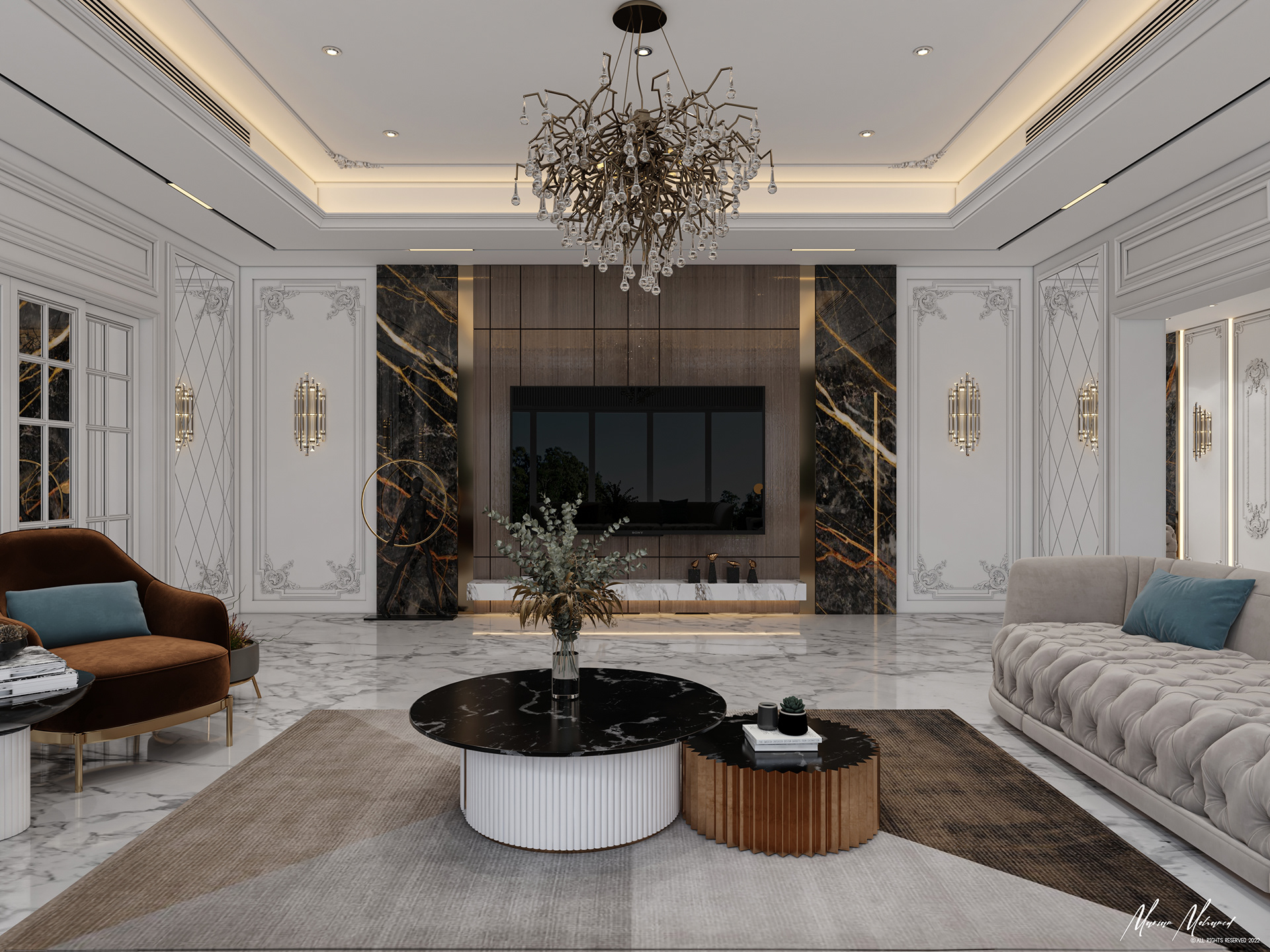 豪华大厅设计丨Ramy helmy designs-12