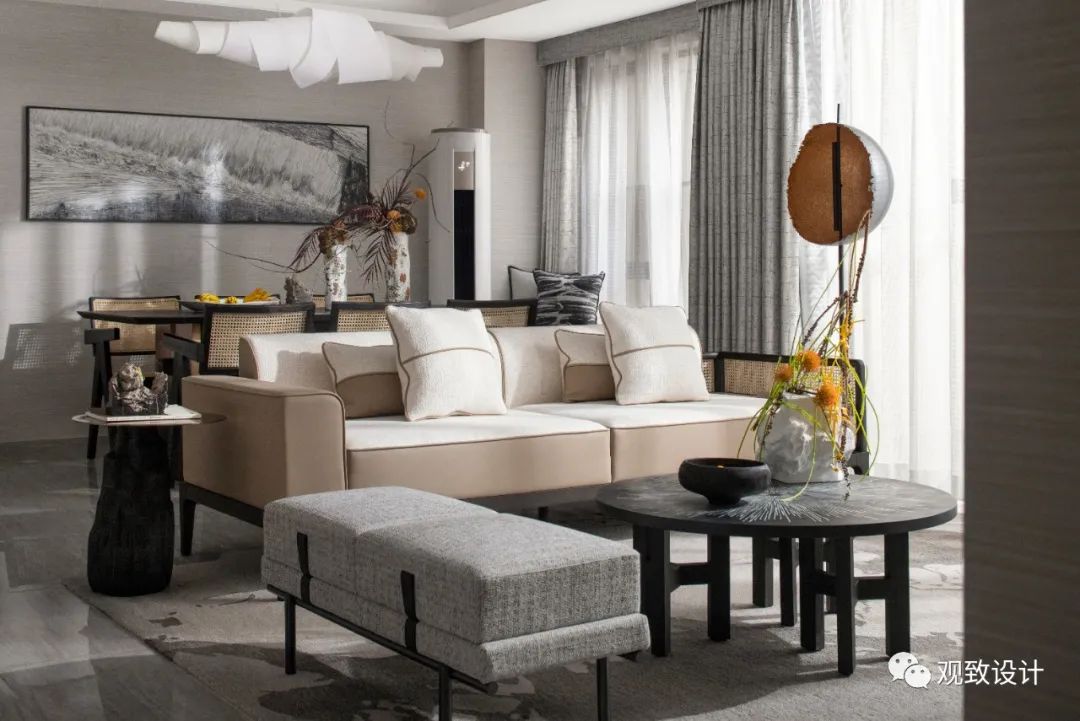 观致设计 | 中山映月台样板间：山水雅韵，淡墨写意-33